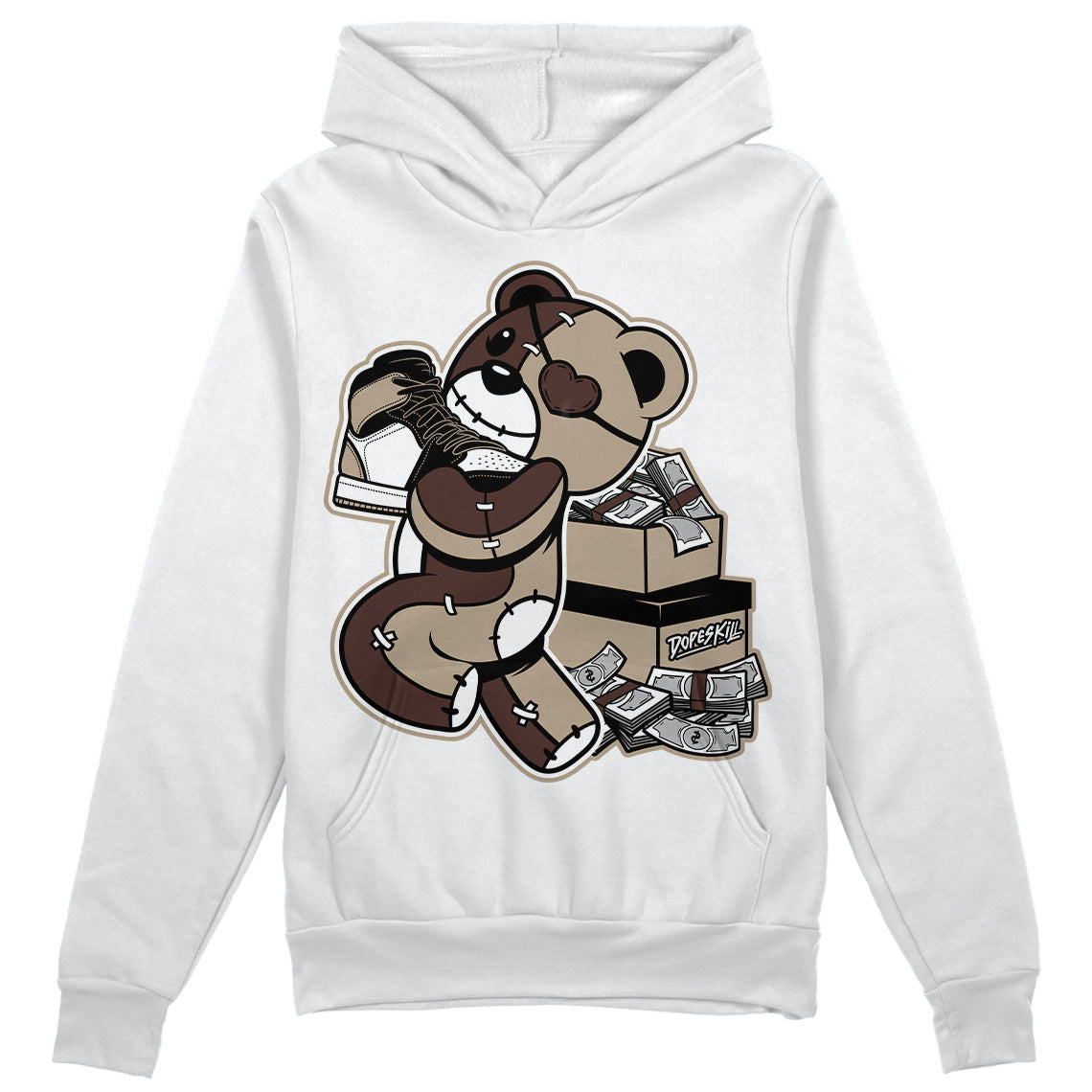 Latte 1s superstreetwear Hoodie Sweatshirt Bear Steals Sneaker Graphic
