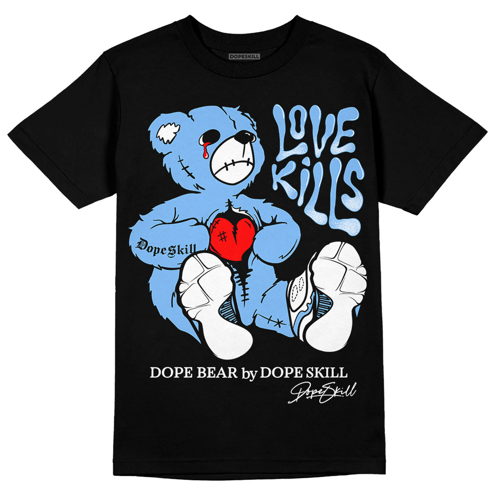 Powder Blue 9s superstreetwear T-Shirt Love Kills Graphic