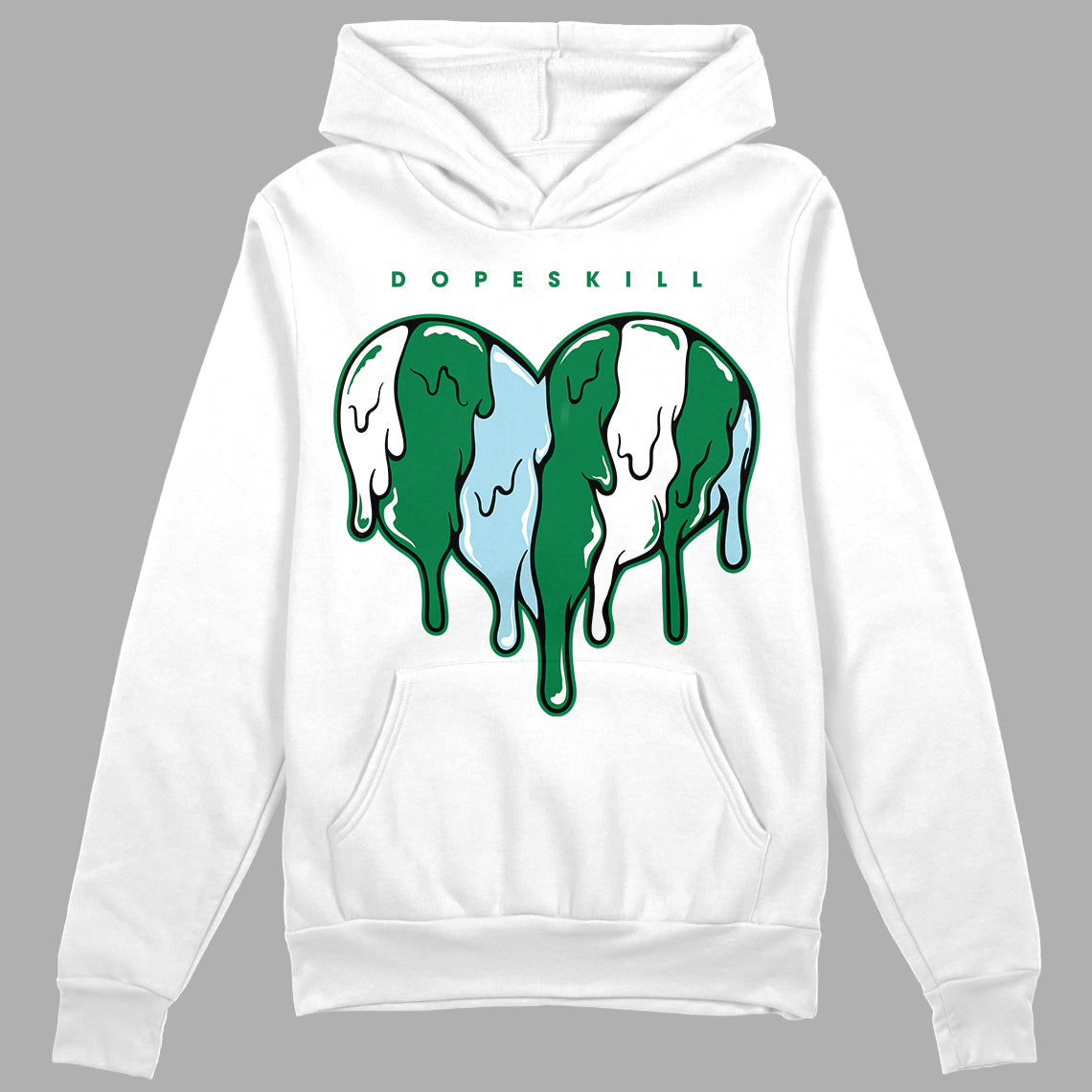 Lucky Green 5s superstreetwear Hoodie Sweatshirt Slime Drip Heart Graphic