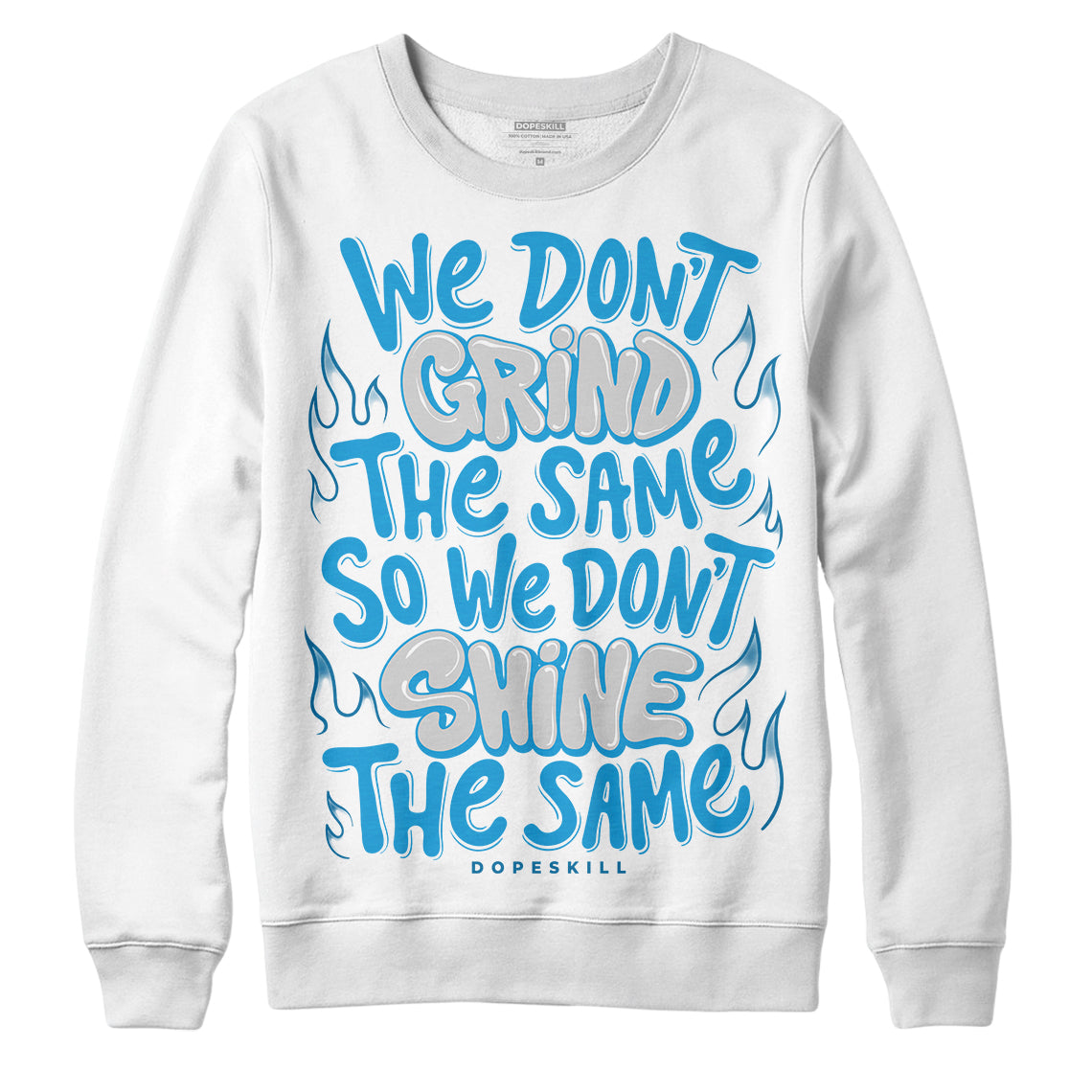 Military Blue 4s superstreetwear Sweatshirt Grind Shine Graphic