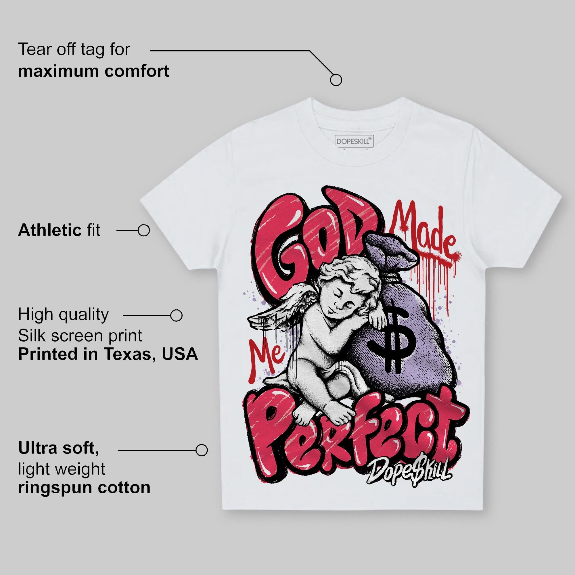 Peanut Butter Jelly 5s superstreetwear Toddler Kids T-shirt God Made Me Perfect Graphic