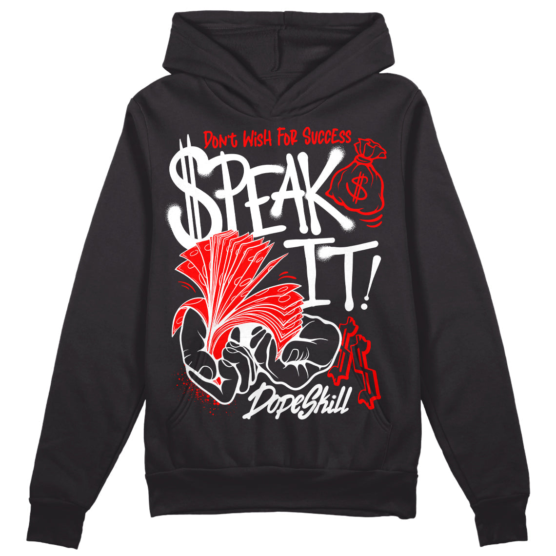 Black and White Collection superstreetwear Hoodie Sweatshirt Speak It Graphic