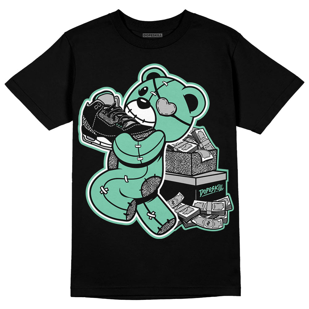 Green Glow 3s superstreetwear T-Shirt Bear Steals Sneaker Graphic