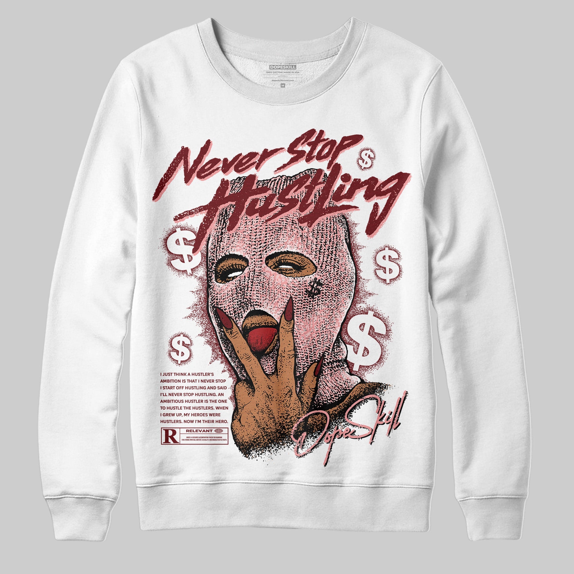 VALENTINE'S Day 3s superstreetwear Sweatshirt Never Stop Hustling Graphic