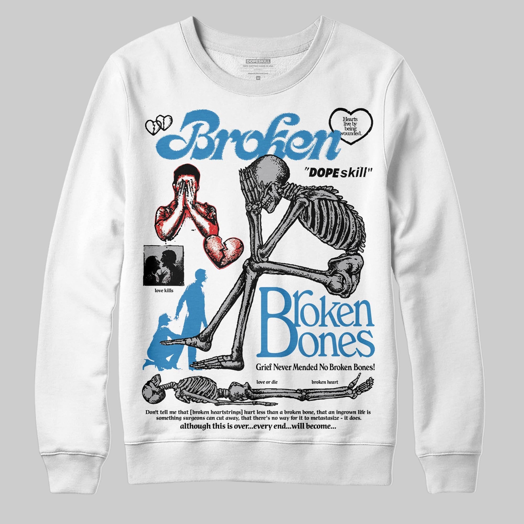 Rare Air 3s superstreetwear Sweatshirt Broken Bones Graphic