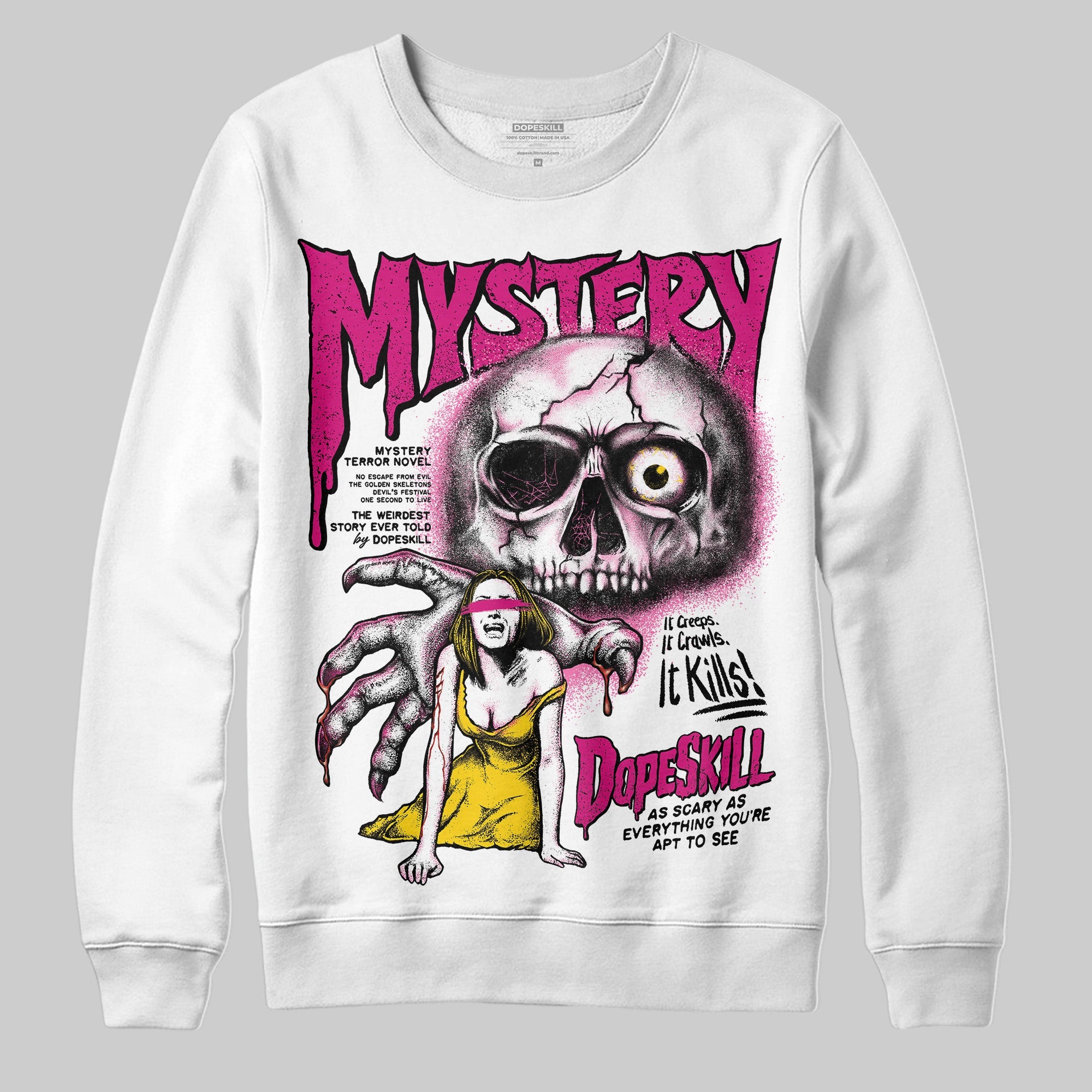 Rick RO Pink Leather Sneakers superstreetwear Sweatshirt Mystery Ghostly Grasp Graphic