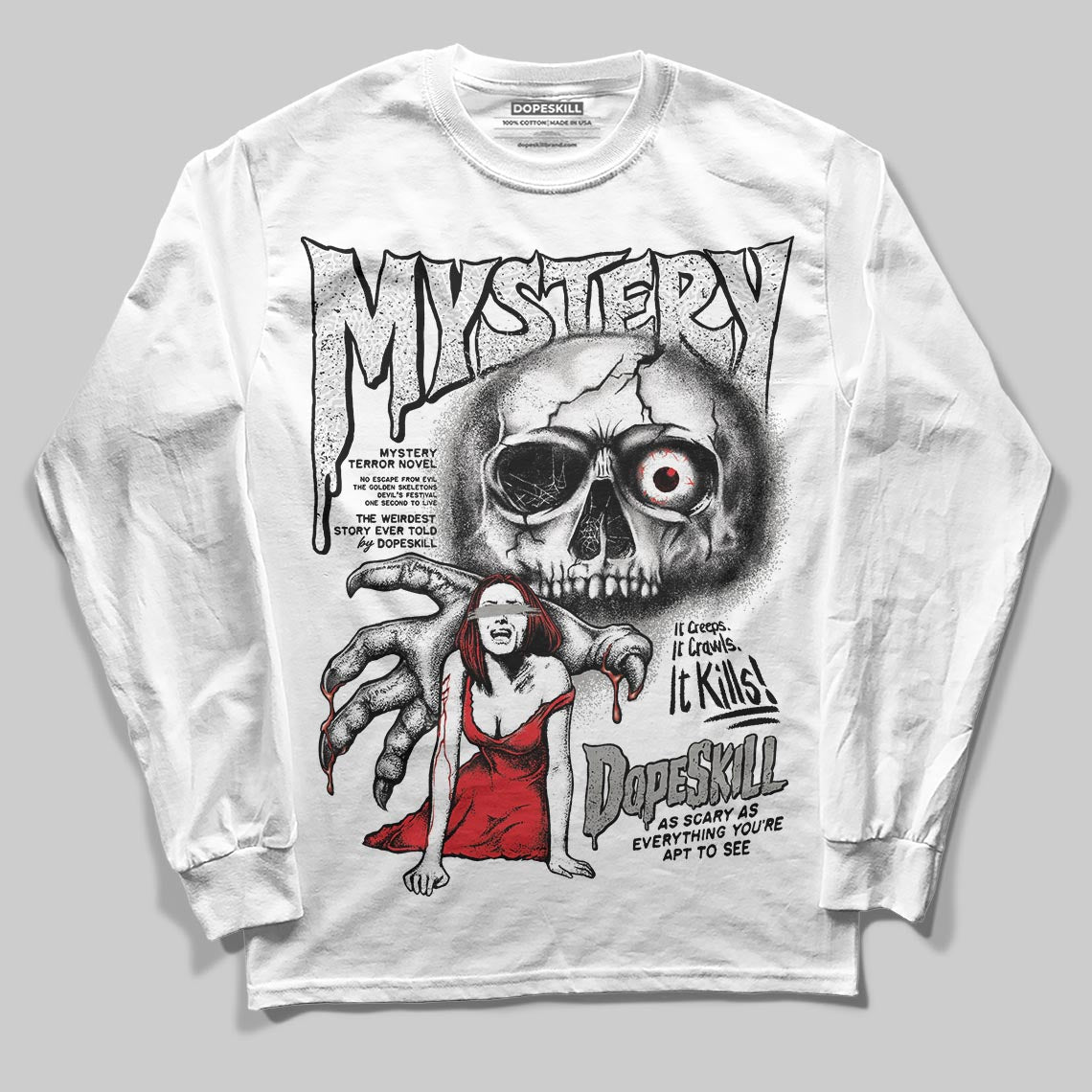 Pure Money 3s superstreetwear Long Sleeve T-Shirt Mystery Ghostly Grasp Graphic