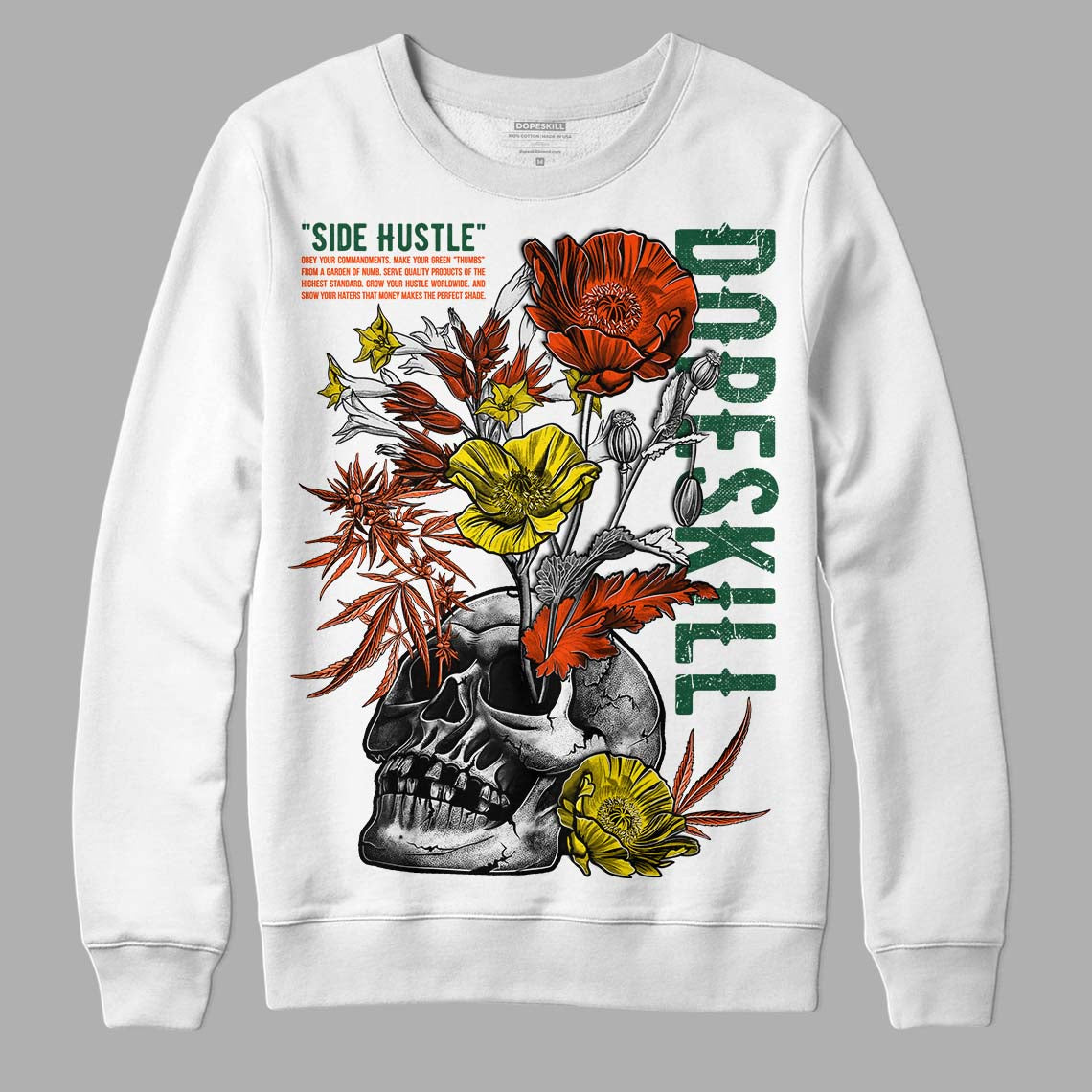 Dunk Low Team Dark Green Orange superstreetwear Sweatshirt Side Hustle Graphic