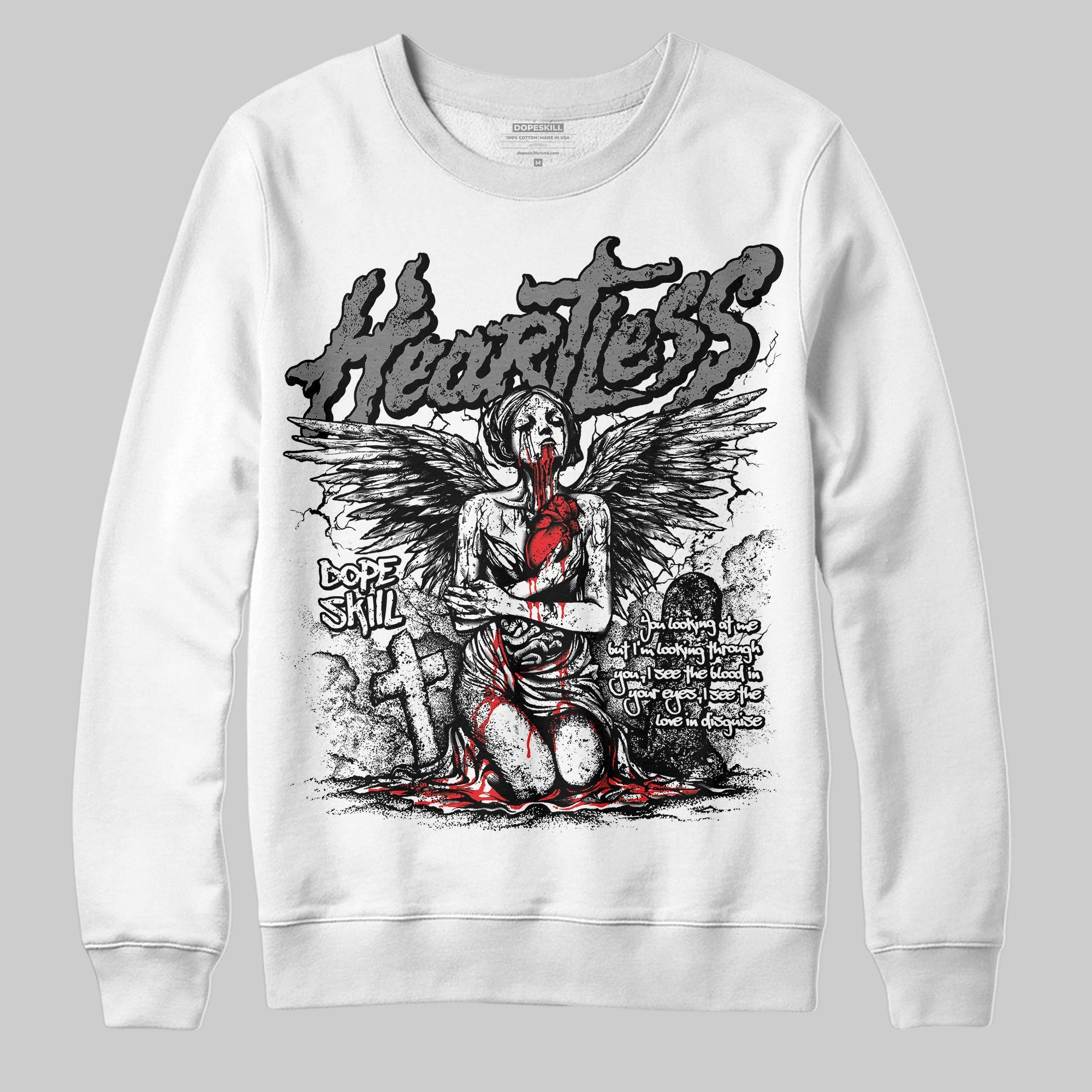 Grey Collection superstreetwear Sweatshirt Heartless Graphic