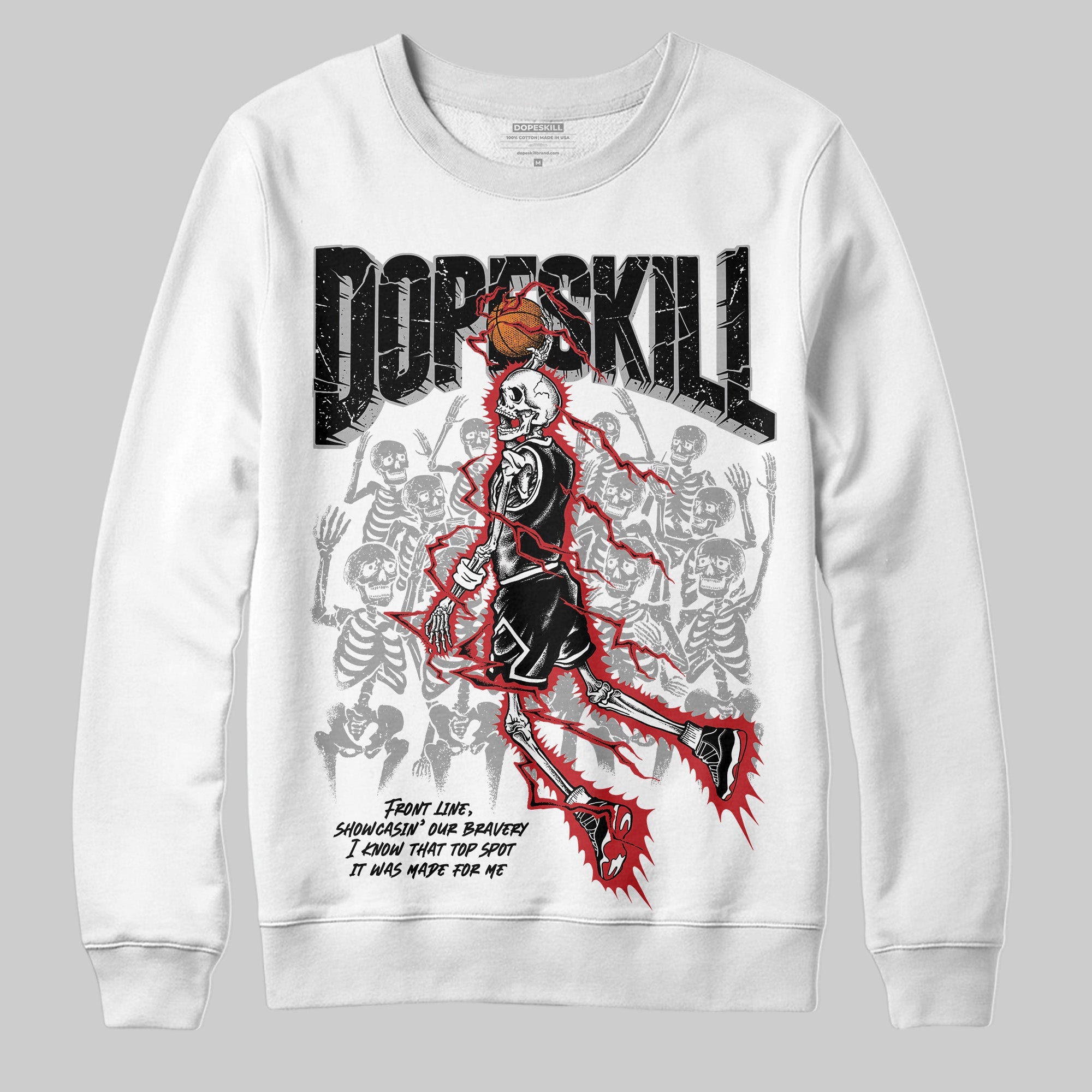 Bred 11s superstreetwear Sweatshirt Thunder Dunk Graphic
