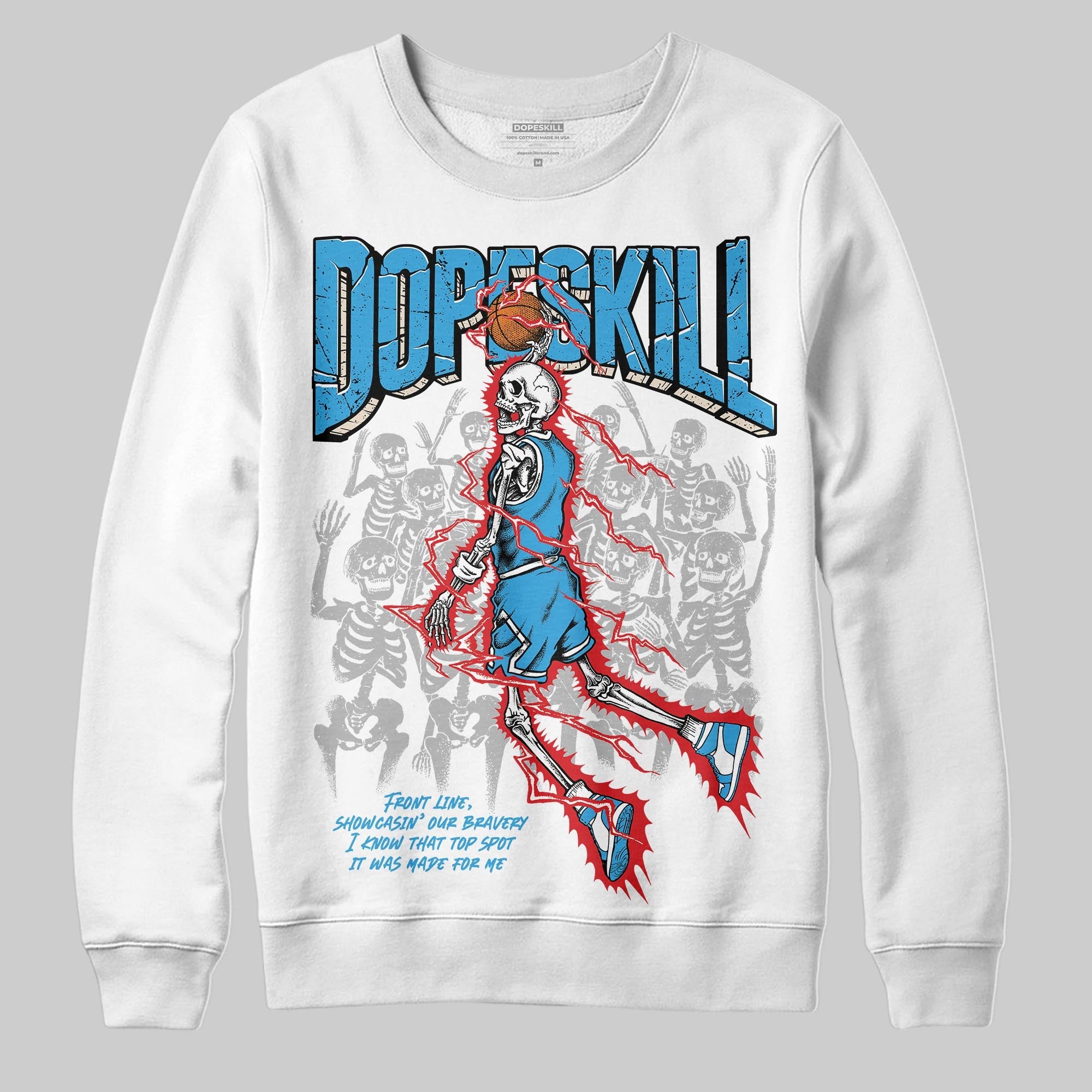 UNC Reimagined 1s superstreetwear Sweatshirt Thunder Dunk Graphic