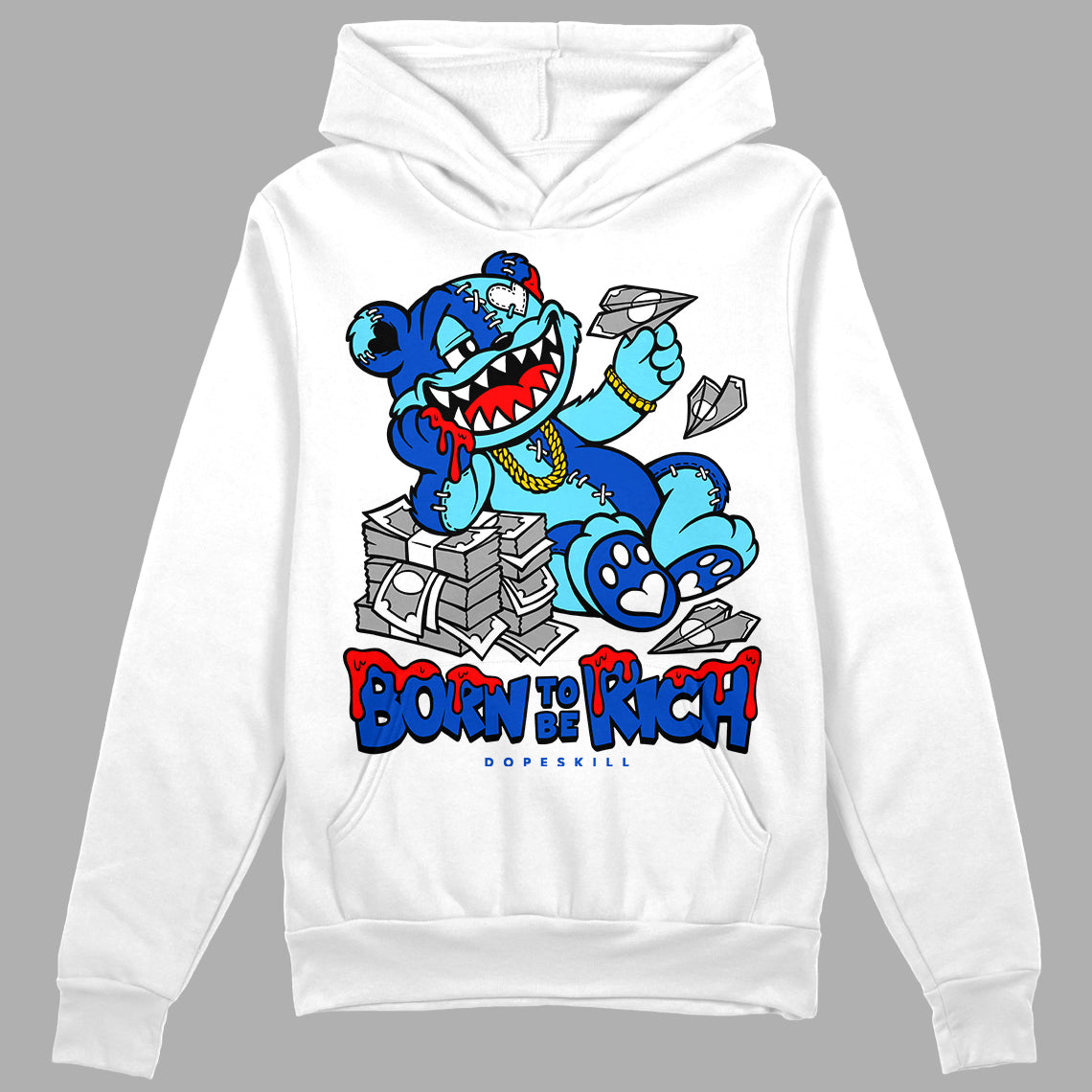 SB Dunk Argon superstreetwear Hoodie Sweatshirt Born To Be Rich Graphic