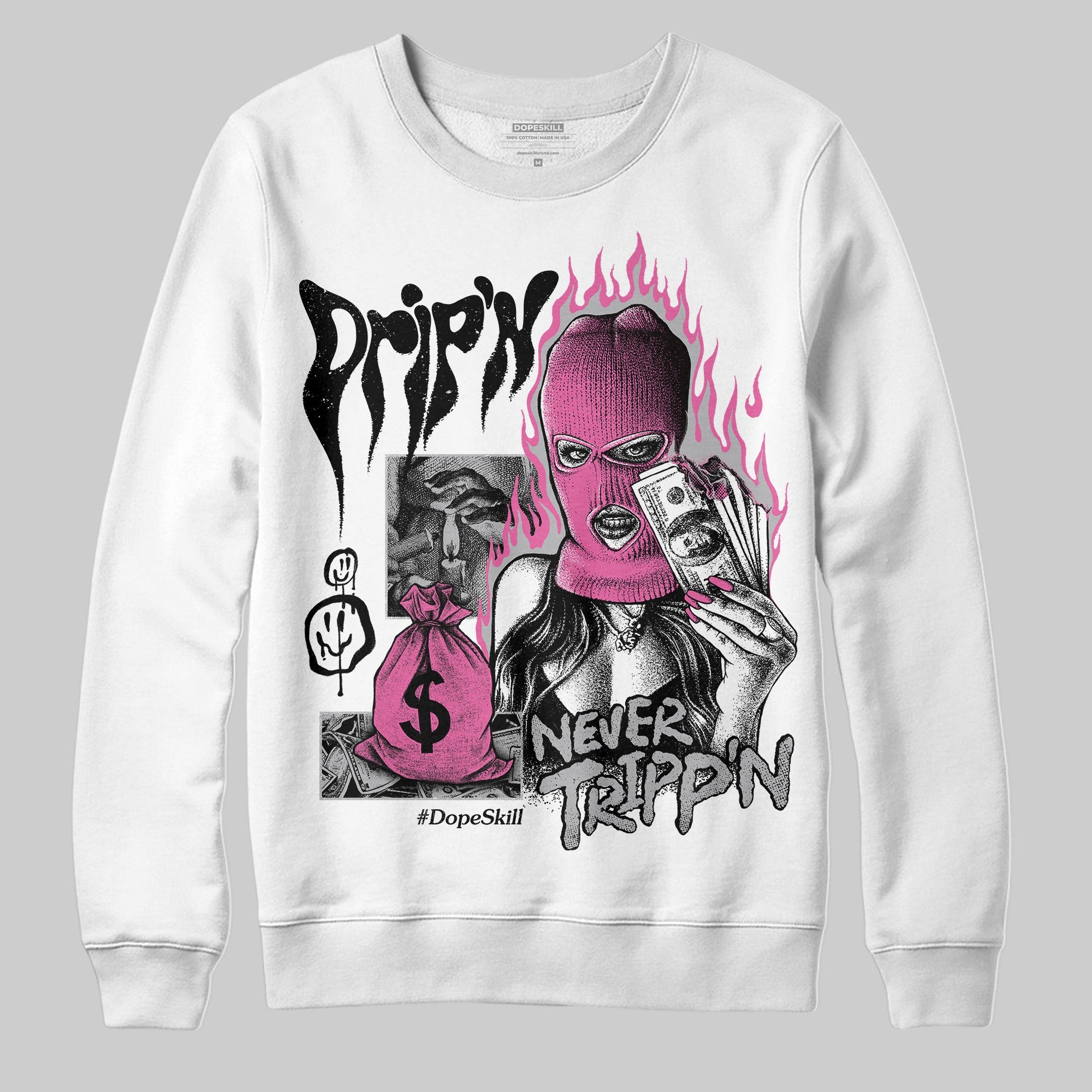 Kayano 14 Cream Sweet Pink superstreetwear Sweatshirt Drip'n Never Tripp'n Graphic