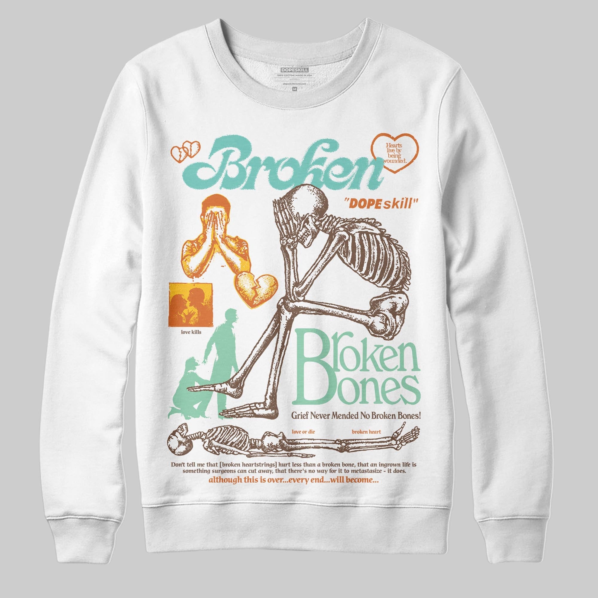 SB Dunk ¡°Rodeo¡± superstreetwear Sweatshirt Broken Bones Graphic