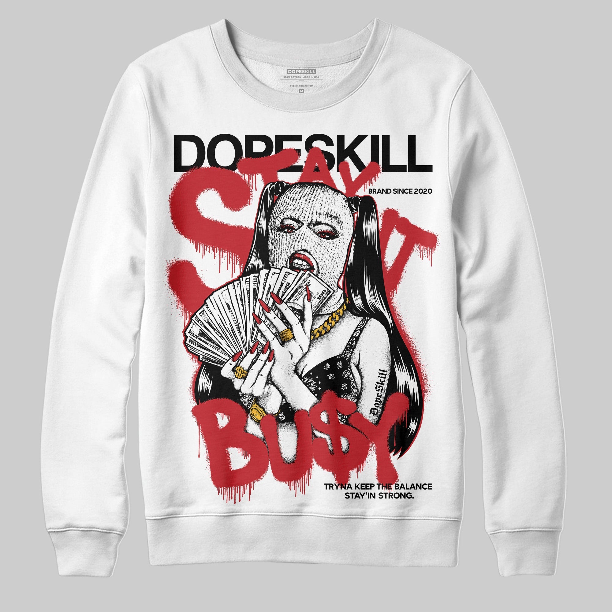 Bred 11s superstreetwear Sweatshirt Stay It Busy Graphic