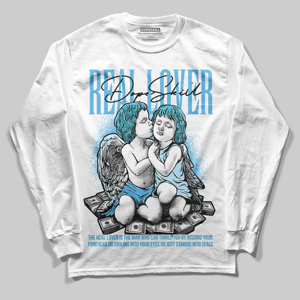 Legend Blue 11s superstreetwear Long Sleeve T-Shirt Real Lover Graphic
