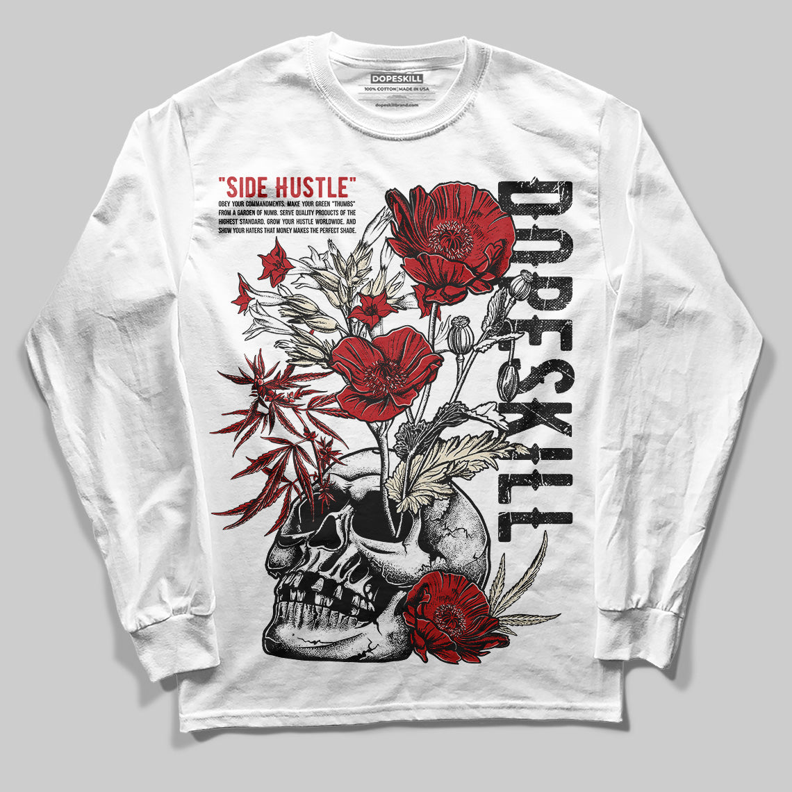 Black Toe Reimagined 1s superstreetwear Long Sleeve T-Shirt Side Hustle Graphic