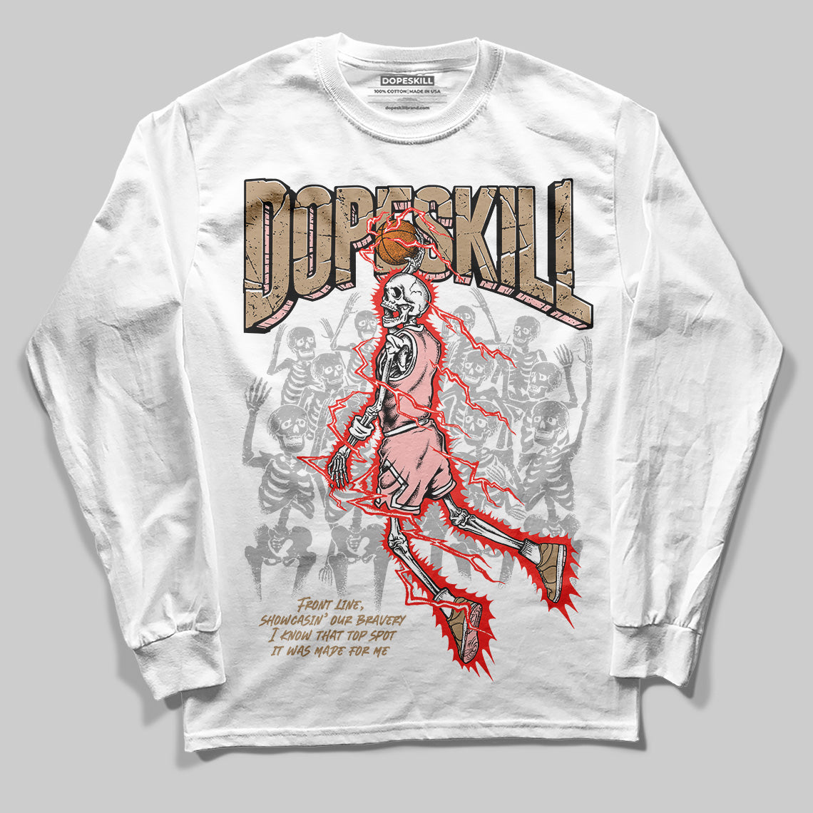 AIR FORCE 1 LINEN superstreetwear Long Sleeve T-Shirt Thunder Dunk Graphic
