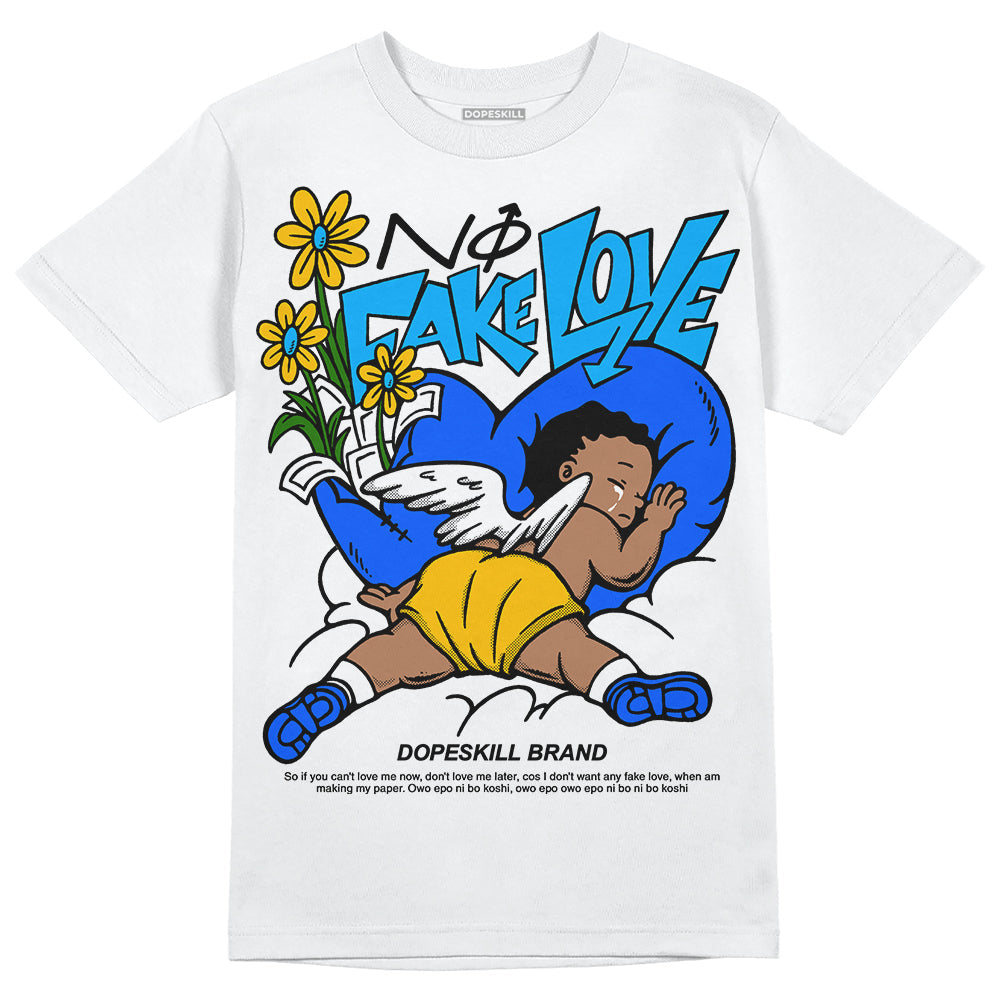 Royal Blue Collection superstreetwear T-Shirt No Fake Love Graphic