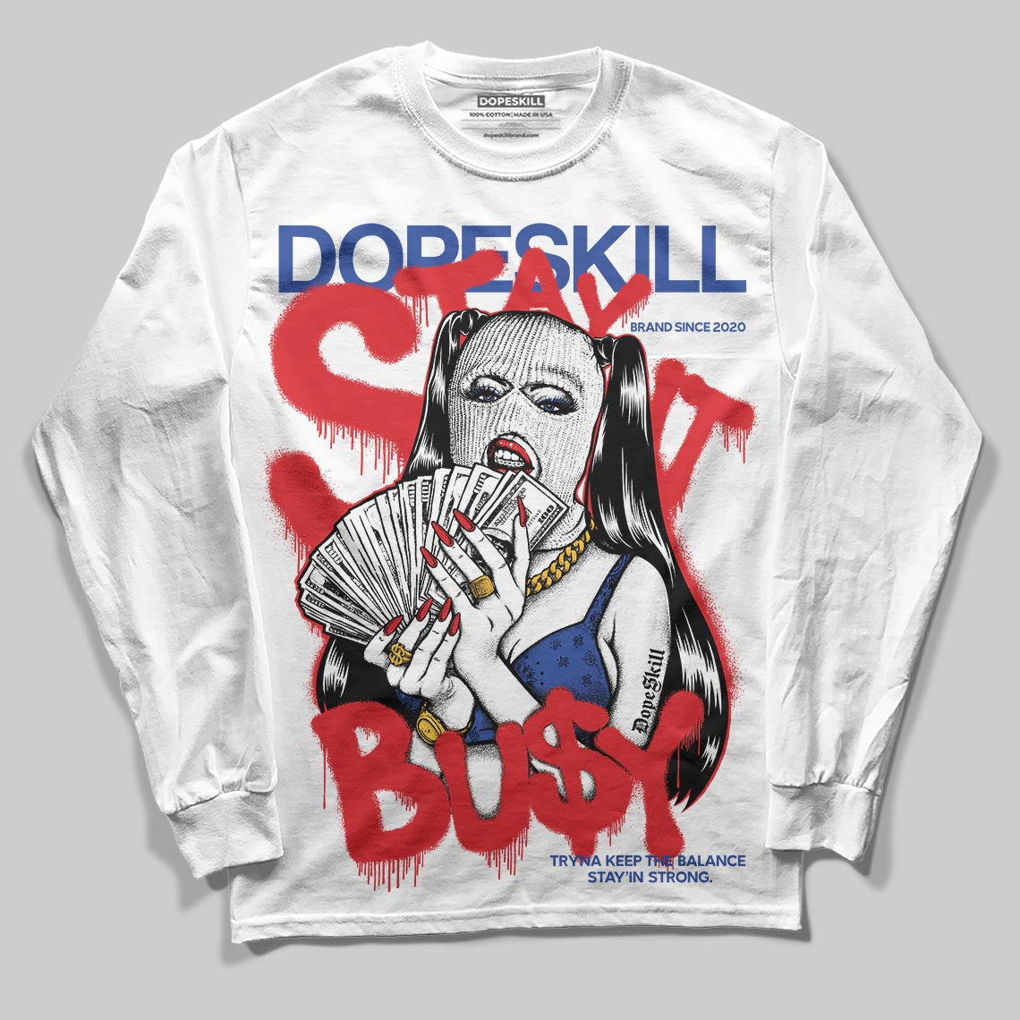 Seoul 2.0 3s superstreetwear Long Sleeve T-Shirt Stay It Busy Graphic