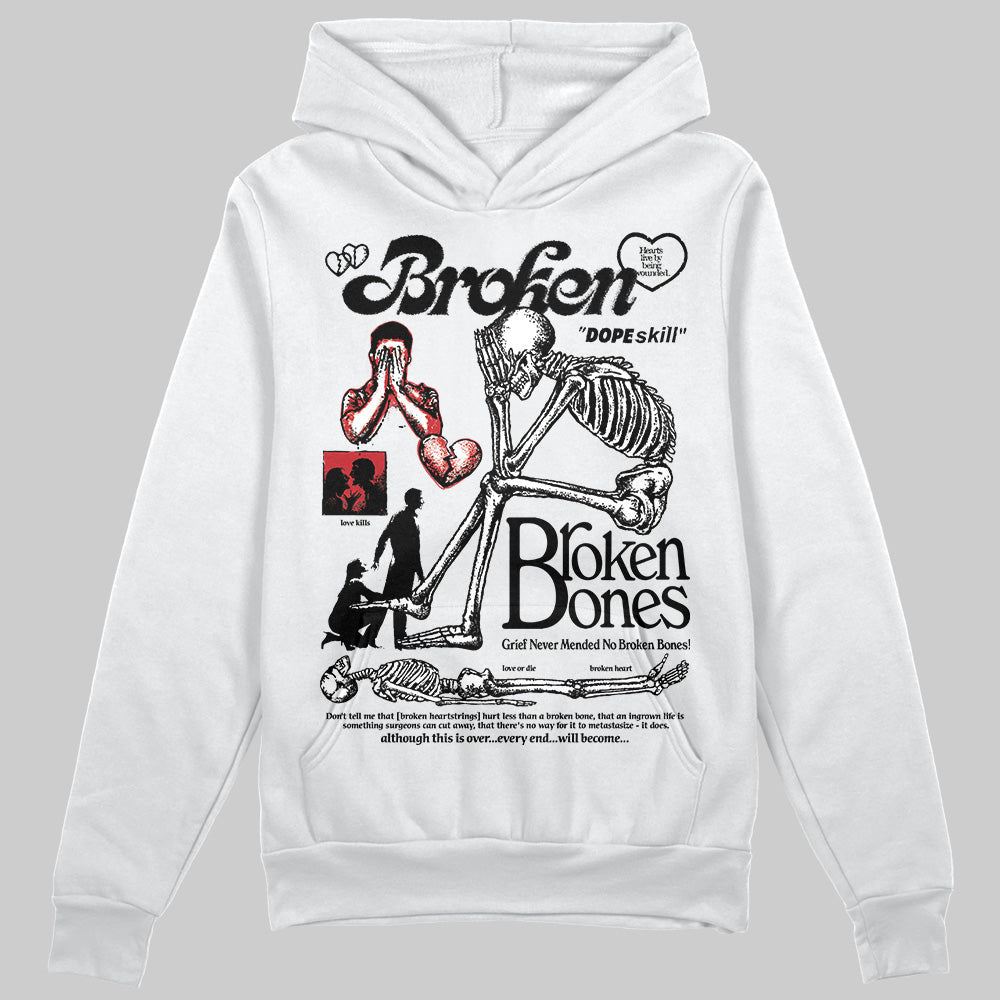 Bred Velvet 11s superstreetwear Hoodie Sweatshirt Broken Bones Graphic
