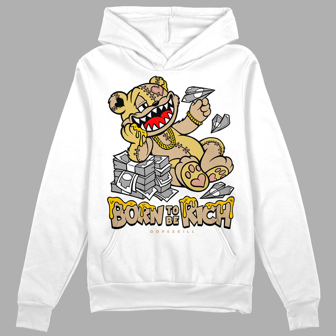 TAN Collection superstreetwear Hoodie Sweatshirt Born To Be Rich Graphic