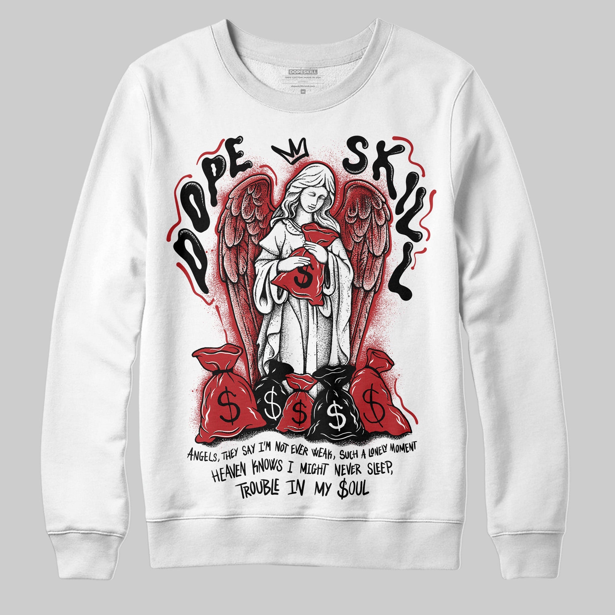 Flu Game 12s superstreetwear Sweatshirt Angels Graphic