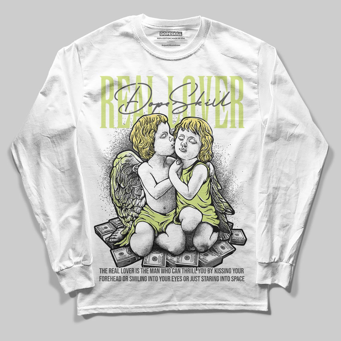 Light Lemon Twist 4s superstreetwear Long Sleeve T-Shirt Real Lover Graphic