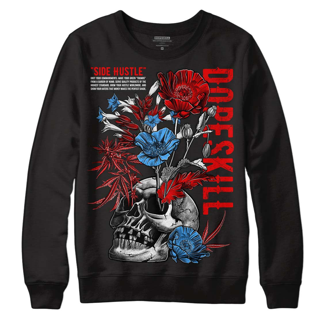 Cherry 11s superstreetwear Sweatshirt Side Hustle Graphic