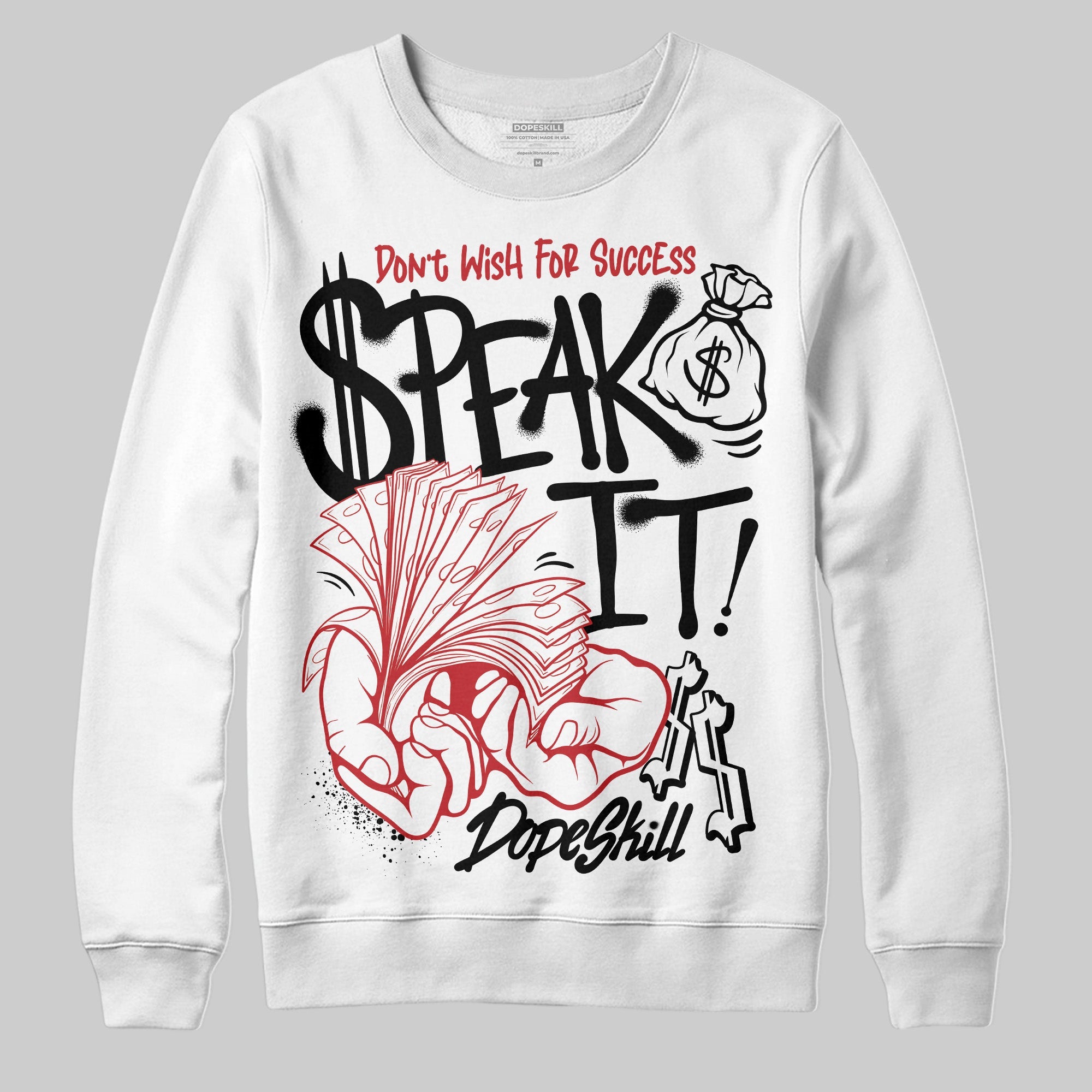 Bred Velvet 11s superstreetwear Sweatshirt Speak It Graphic