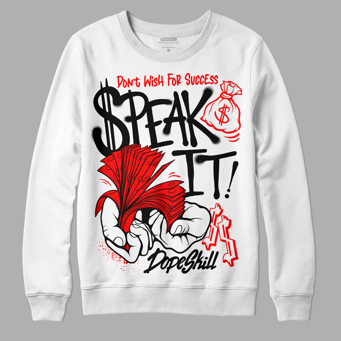 Black and White Collection superstreetwear Sweatshirt Speak It Graphic