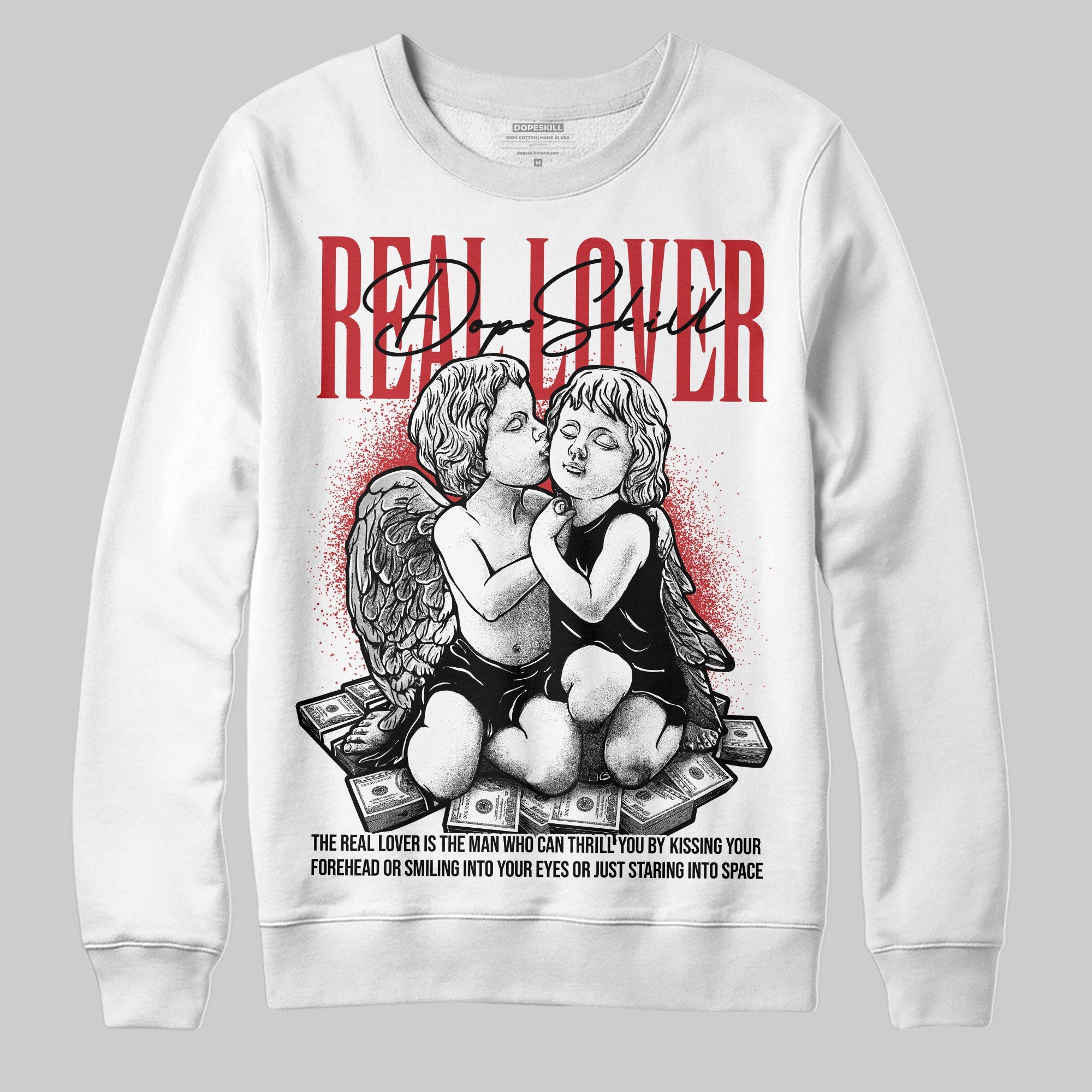 Bred Velvet 11s superstreetwear Sweatshirt Real Lover Graphic