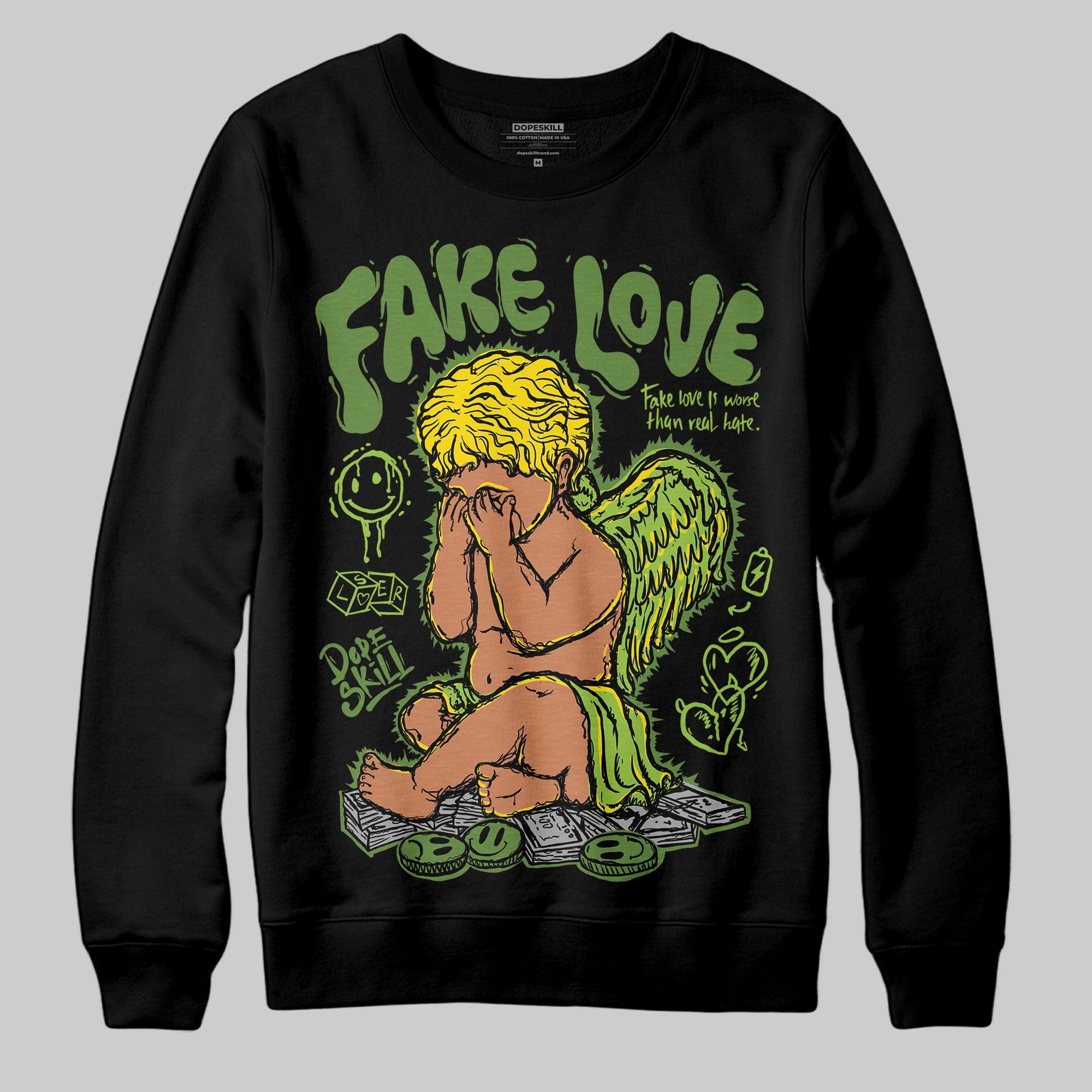 Dunk 'Chlorophyll' superstreetwear Sweatshirt False Love Graphic