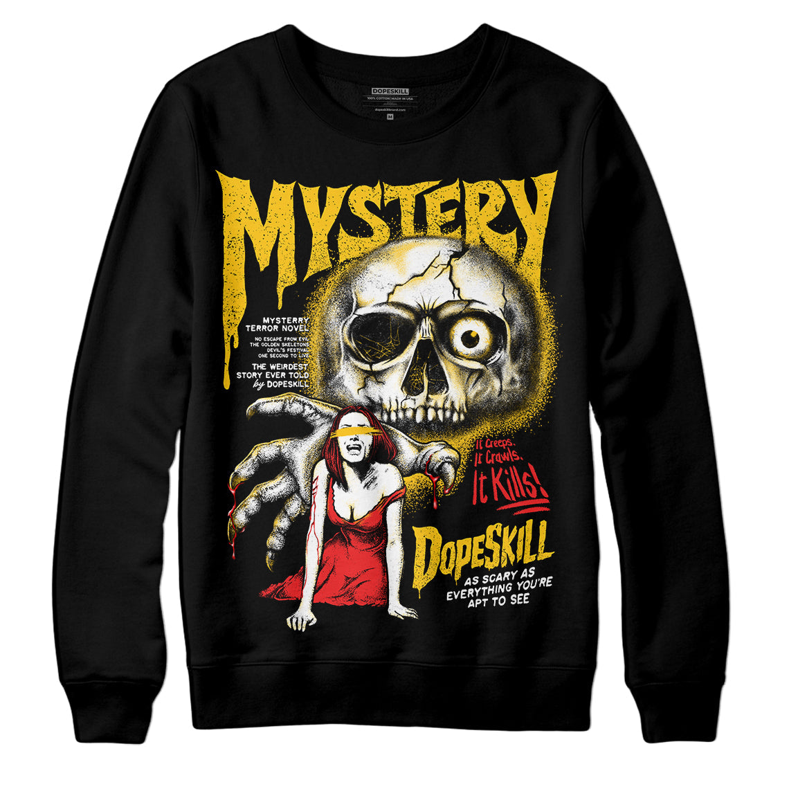 Yellow Collection superstreetwear Sweatshirt Mystery Ghostly Grasp Graphic