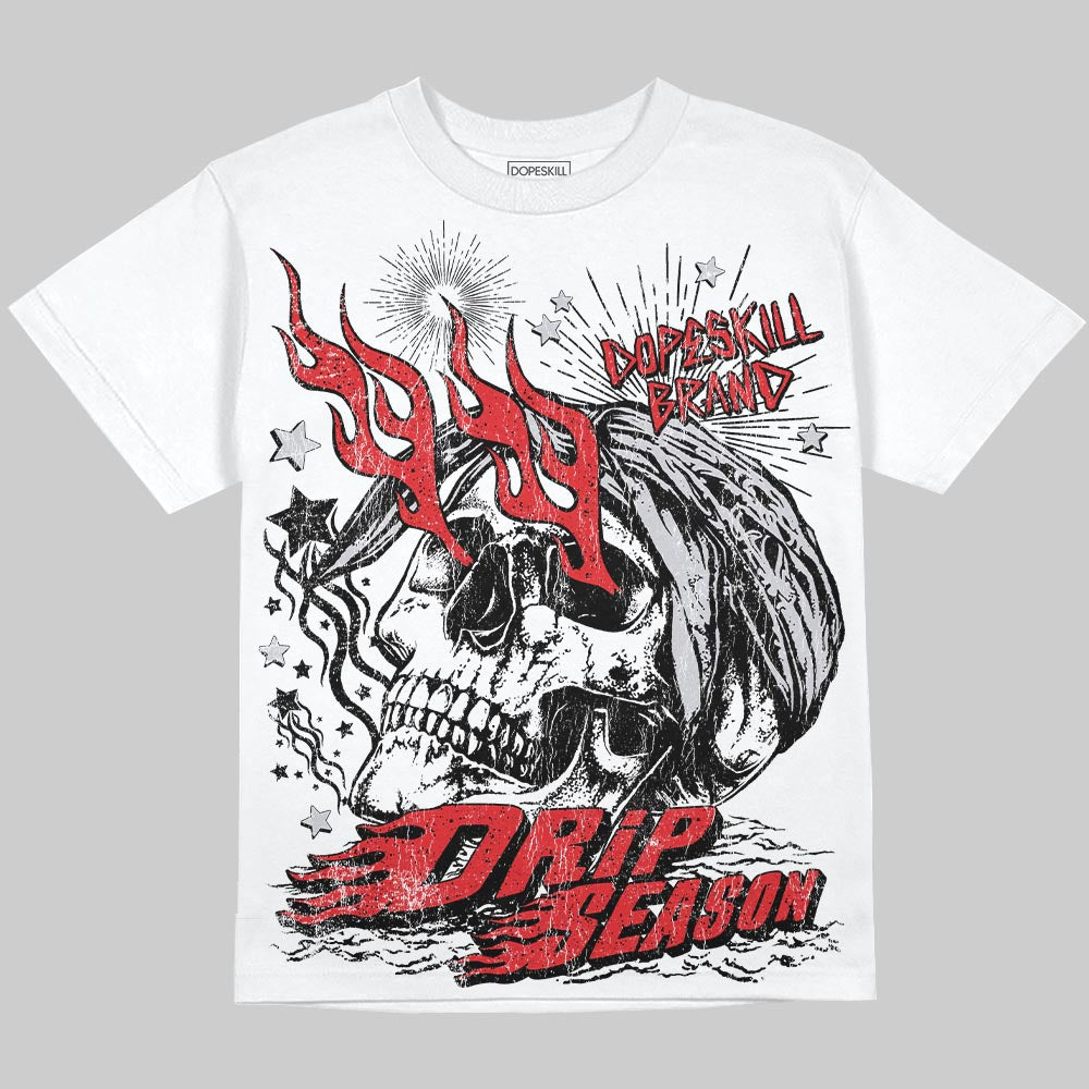 Red Cement 4s superstreetwear Oversize Print T-Shirt Drip Season Graphic