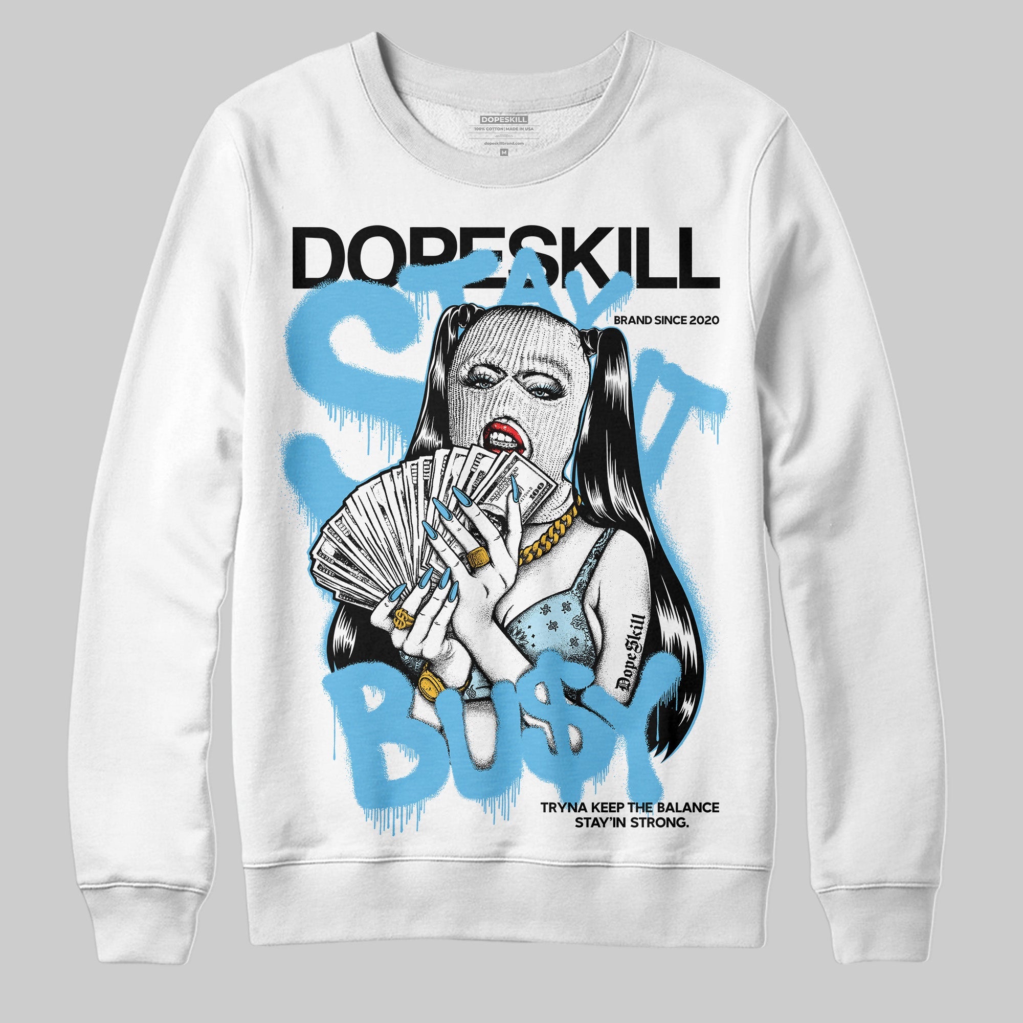 Legend Blue 11s superstreetwear Sweatshirt Stay It Busy Graphic