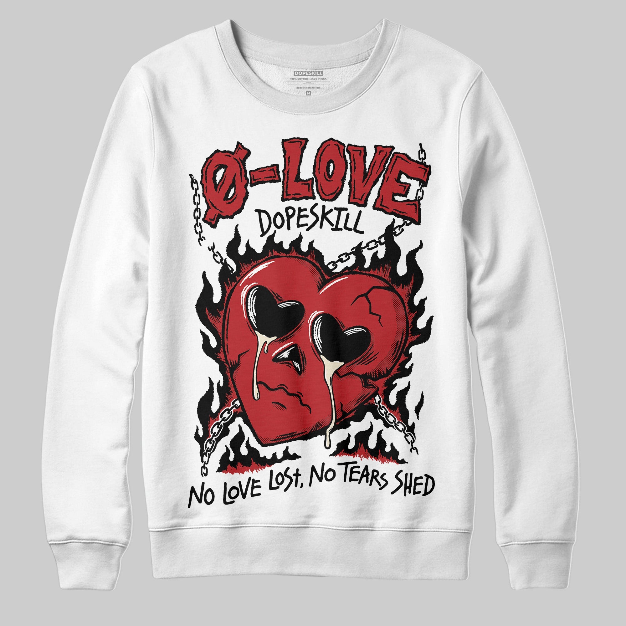 Black Toe Reimagined 1s superstreetwear Sweatshirt Crying Heart Graphic