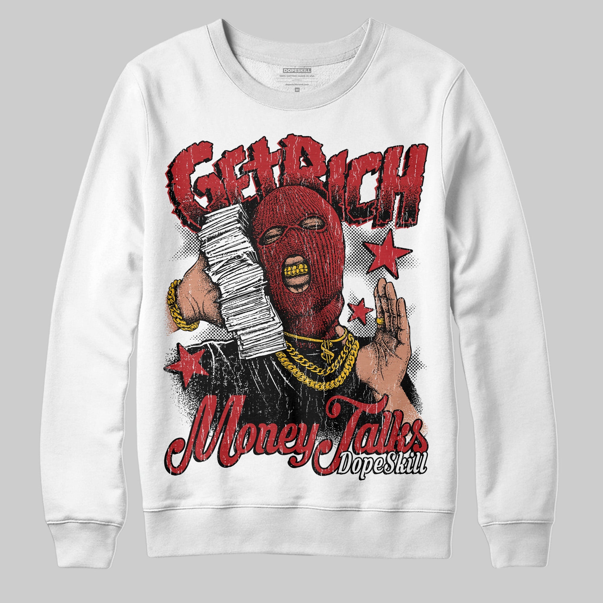 Flu Game 12s superstreetwear Sweatshirt Get Rich Graphic