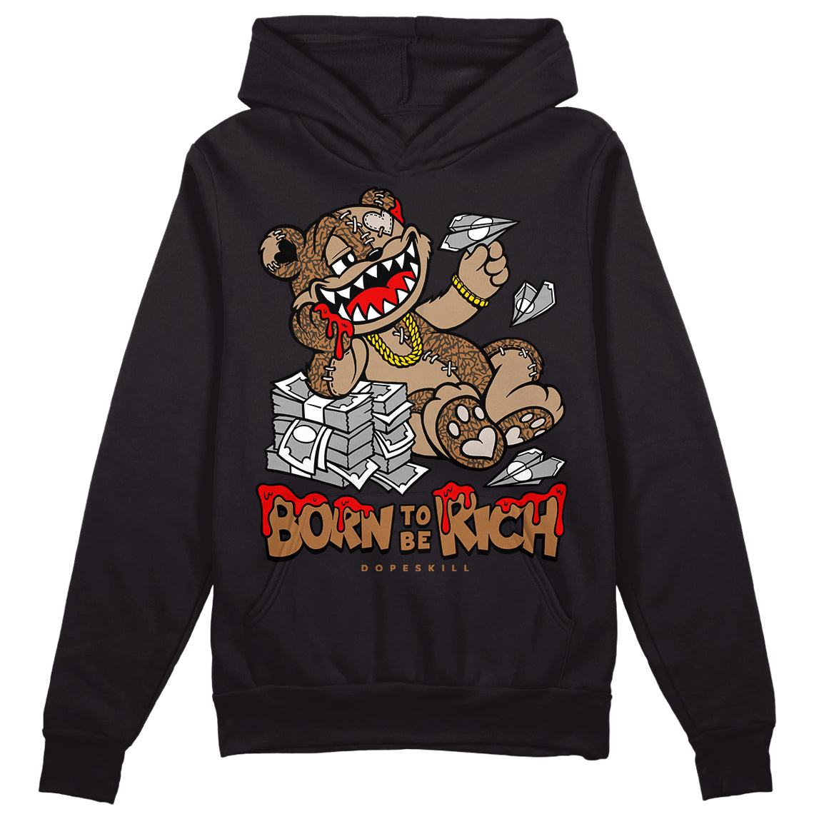Palomino 3s superstreetwear Hoodie Sweatshirt Born To Be Rich Graphic