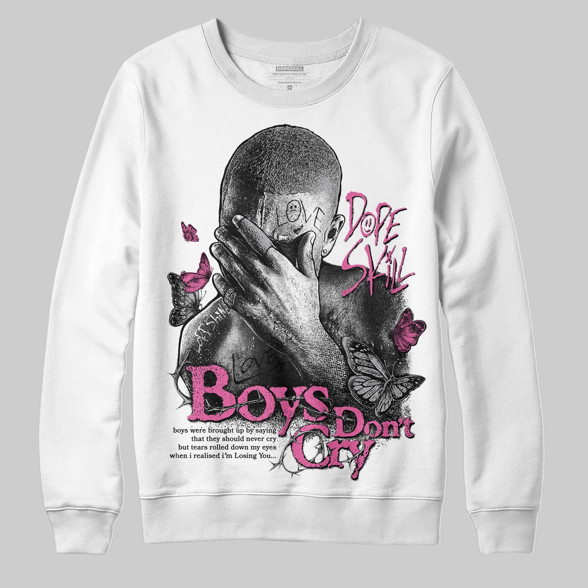 Kayano 14 Cream Sweet Pink superstreetwear Sweatshirt Boys Don't Cry Graphic