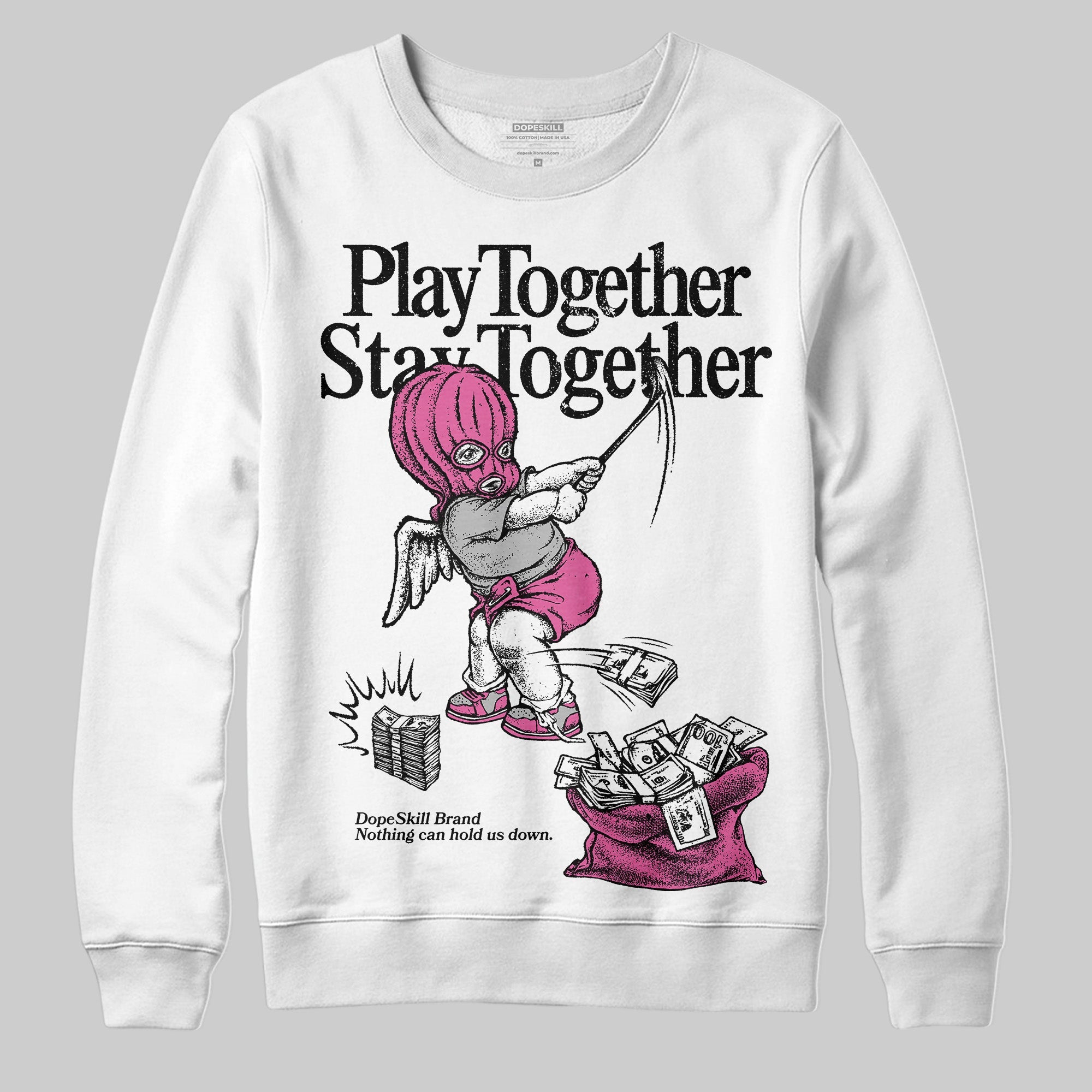 Kayano 14 Cream Sweet Pink superstreetwear Sweatshirt Play together,Stay together Graphic