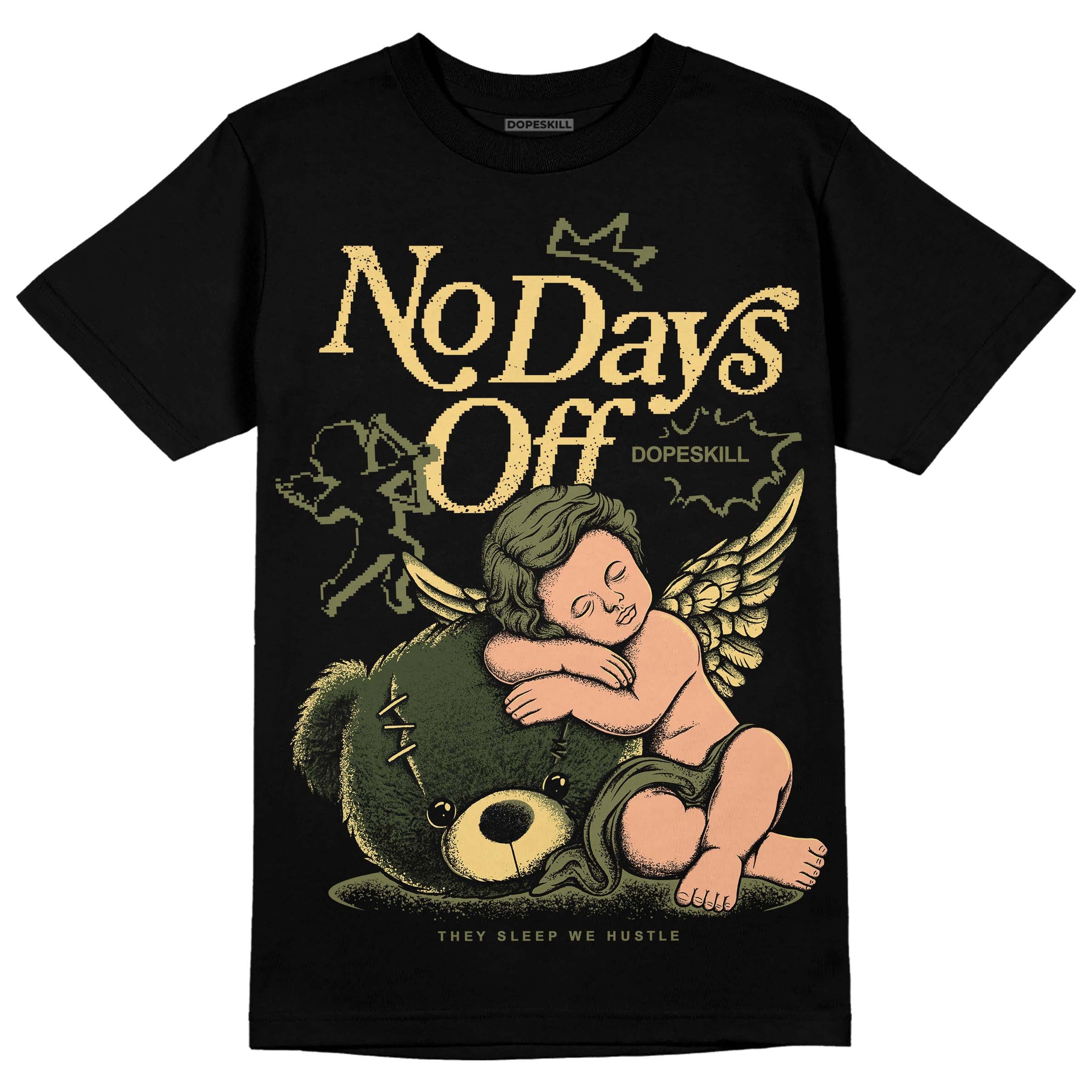 Craft Olive 4s superstreetwear T-Shirt New No Days Off Graphic