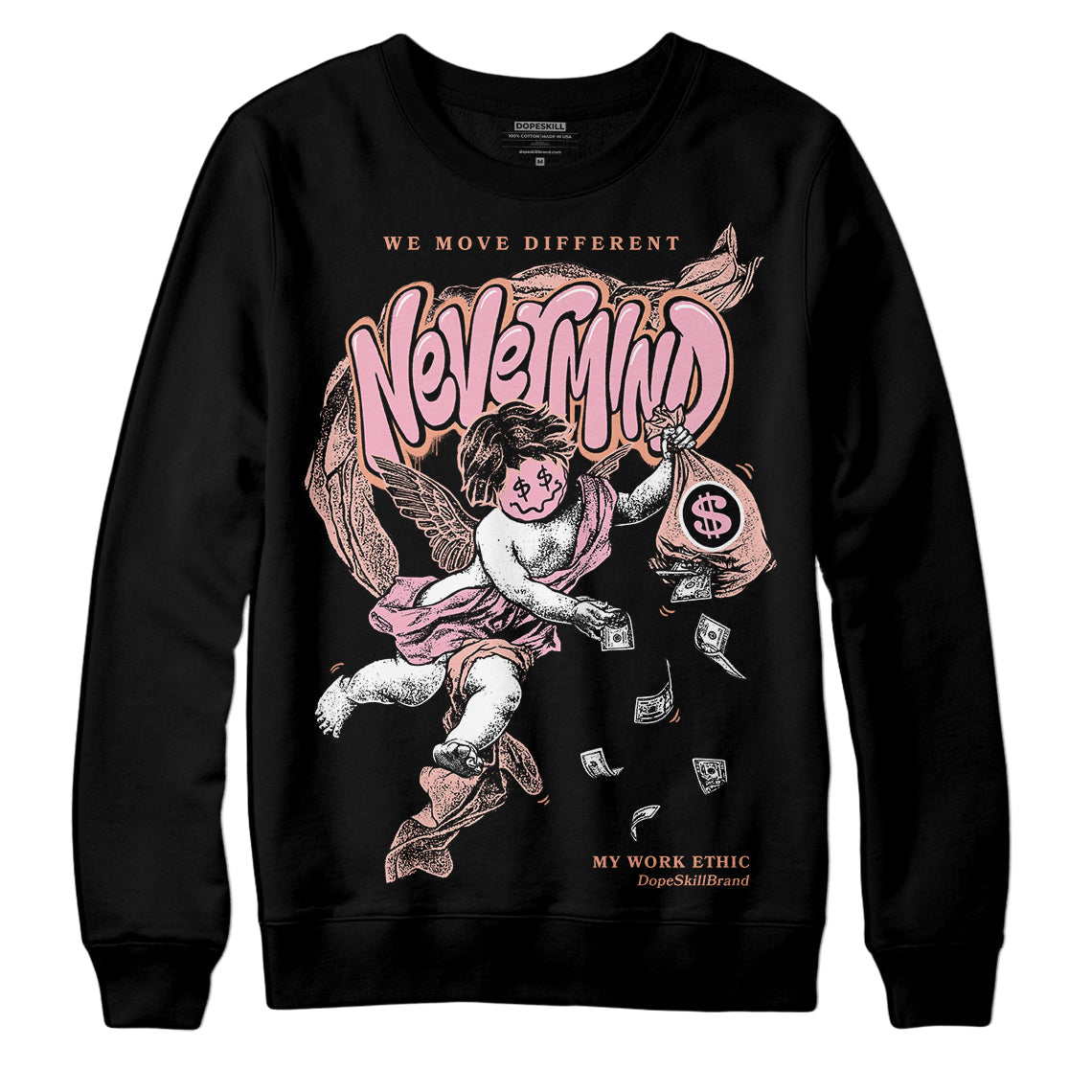 Legend Pink 11s superstreetwear Sweatshirt Nevermind Graphic