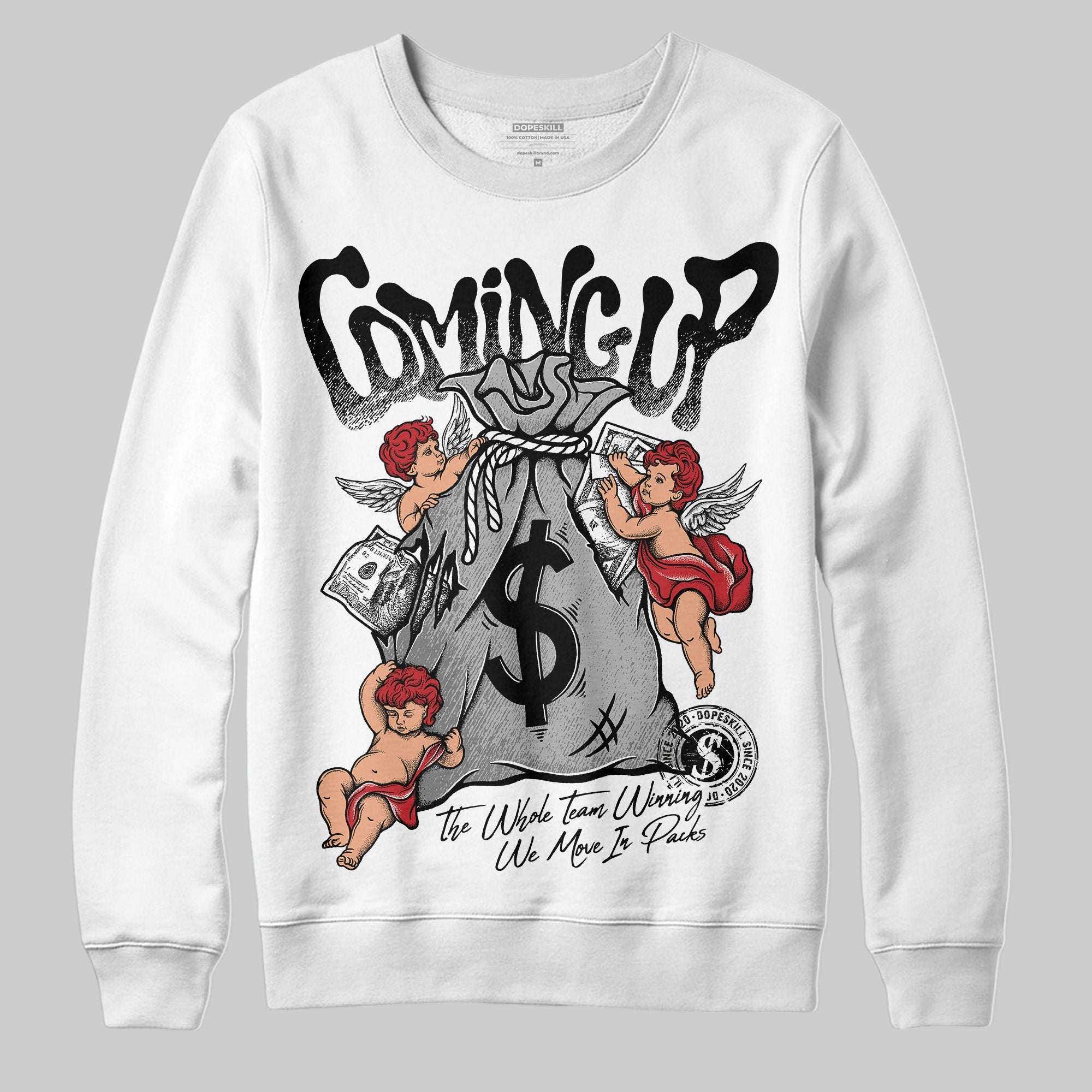 Bred Velvet 11s superstreetwear Sweatshirt Money Bag Coming Up Graphic