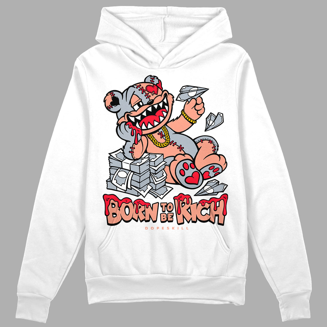 Crimson Bliss 5s superstreetwear Hoodie Sweatshirt Born To Be Rich Graphic