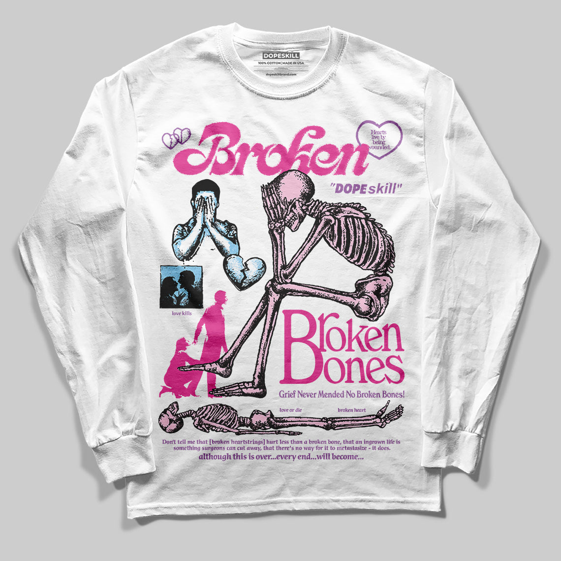 Doernbecher 6s superstreetwear Long Sleeve T-Shirt Broken Bones Graphic