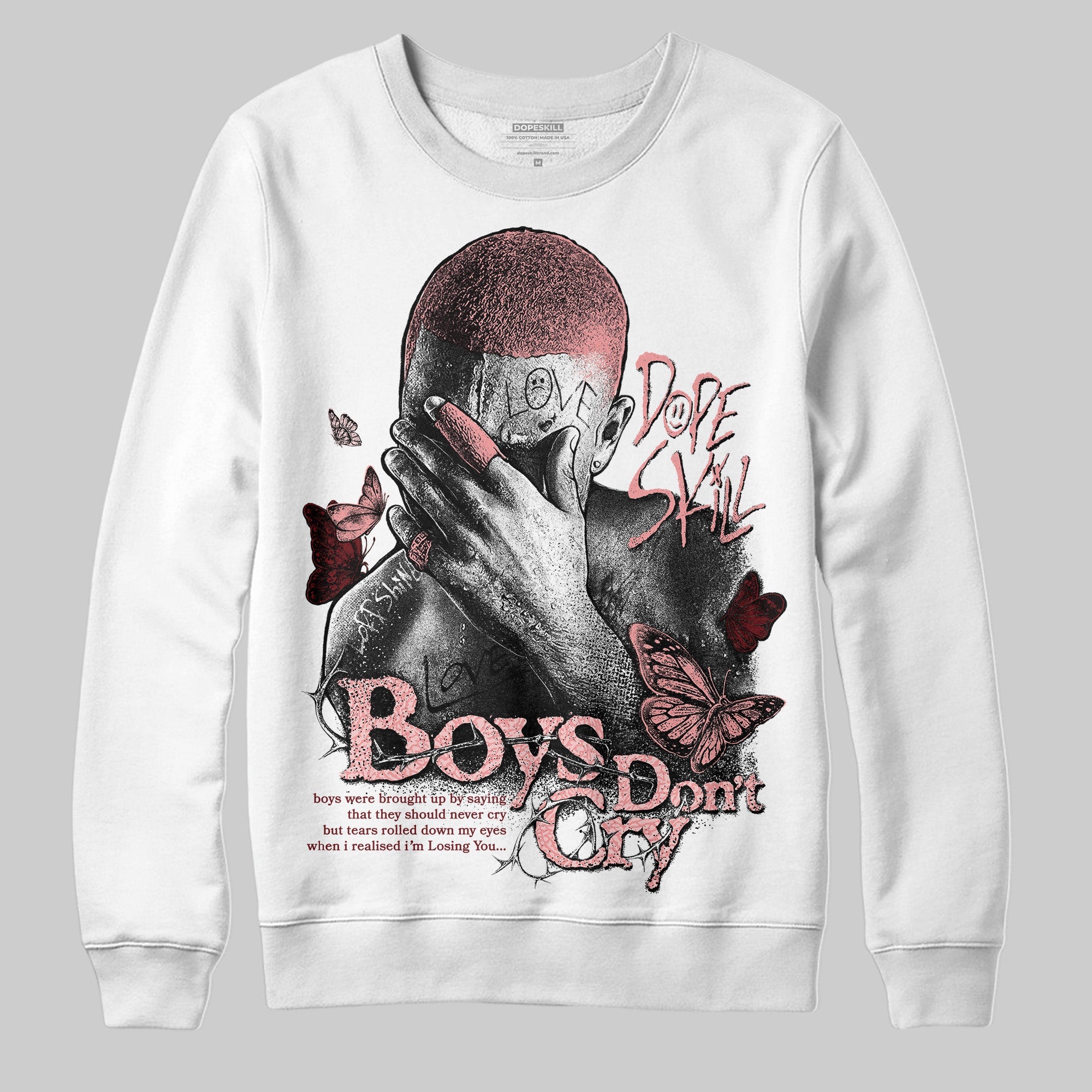 VALENTINE'S Day 3s superstreetwear Sweatshirt Boys Don't Cry Graphic