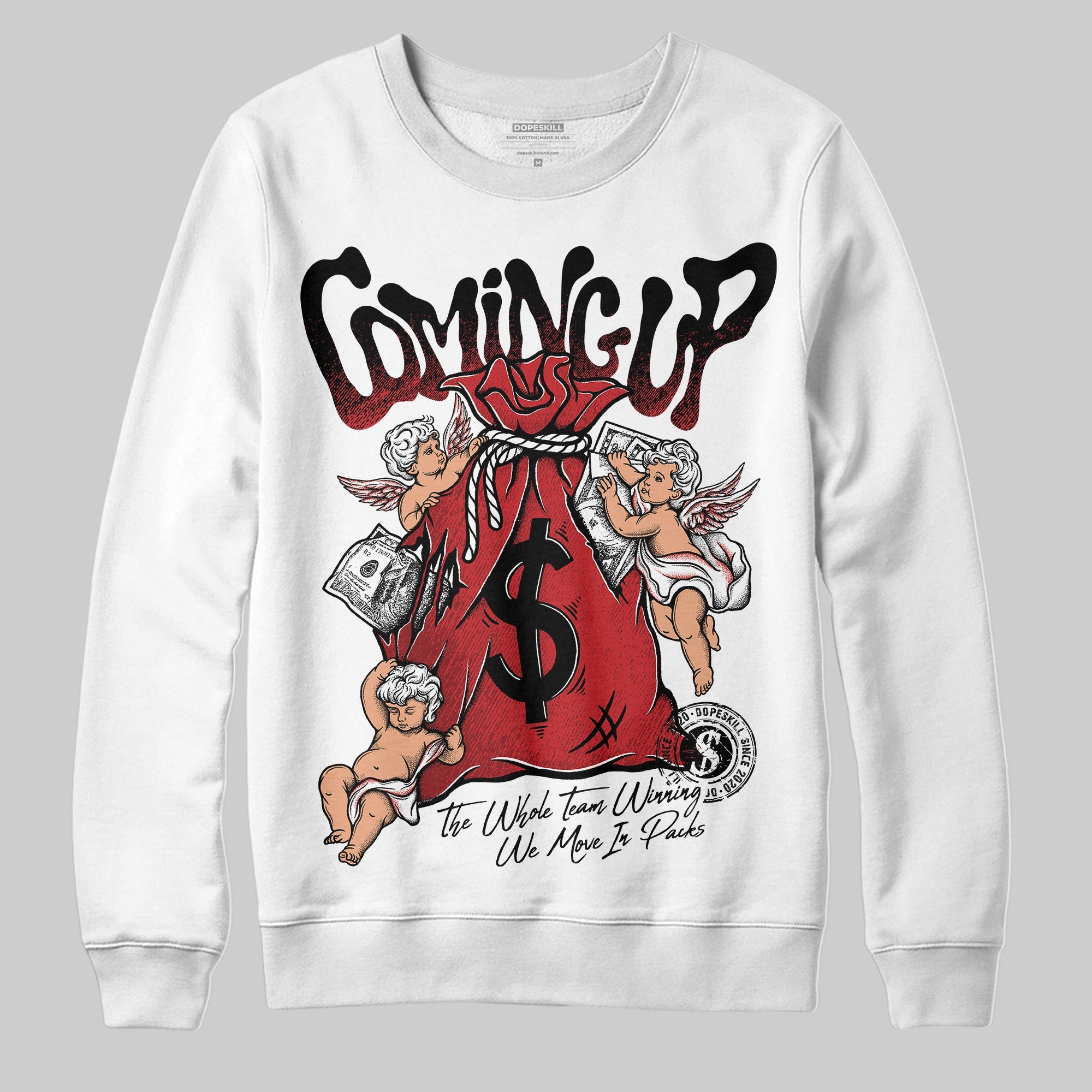 Bred 11s superstreetwear Sweatshirt Money Bag Coming Up Graphic