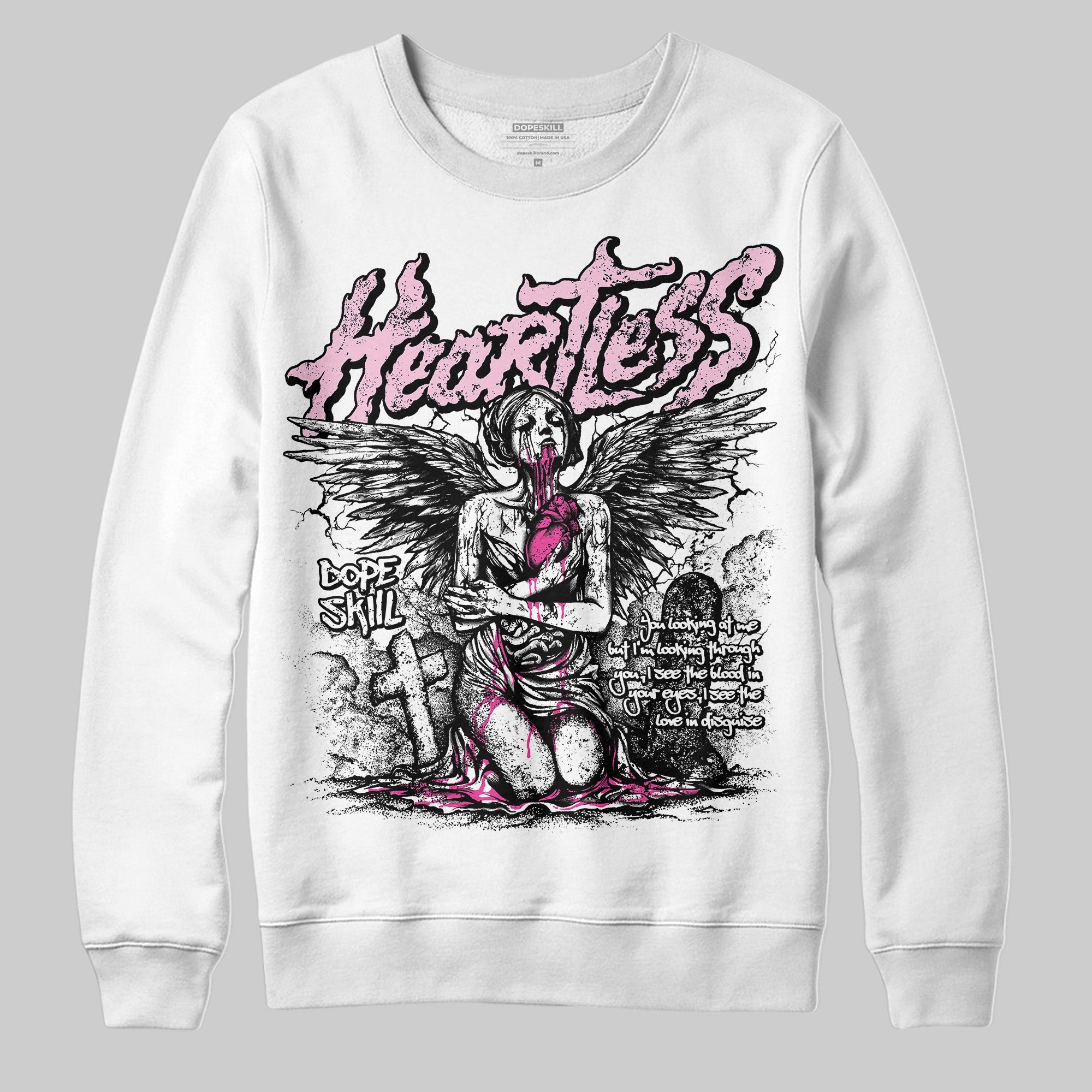 Pink Collection superstreetwear Sweatshirt Heartless Graphic