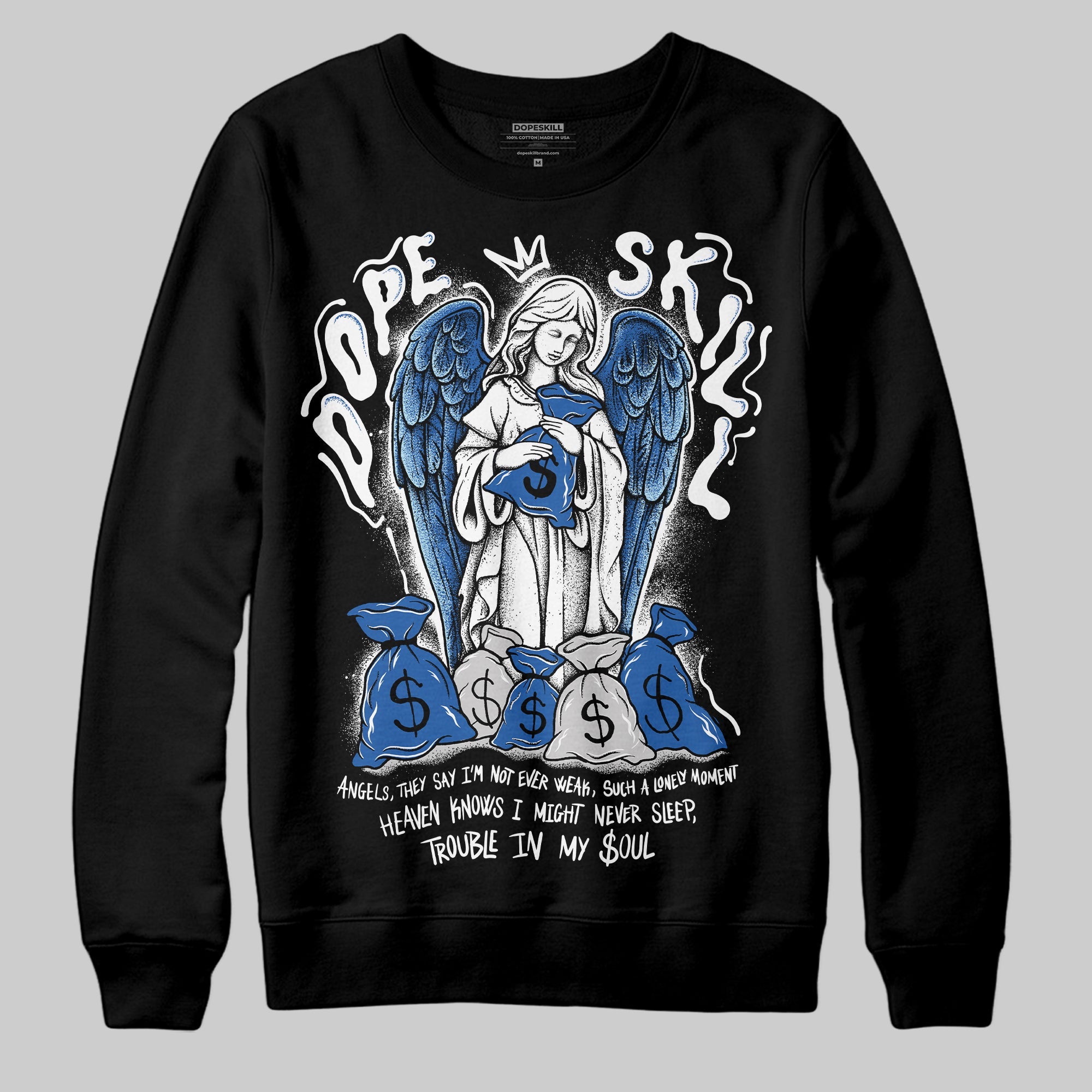 Blueberry 12s superstreetwear Sweatshirt Angels Graphic